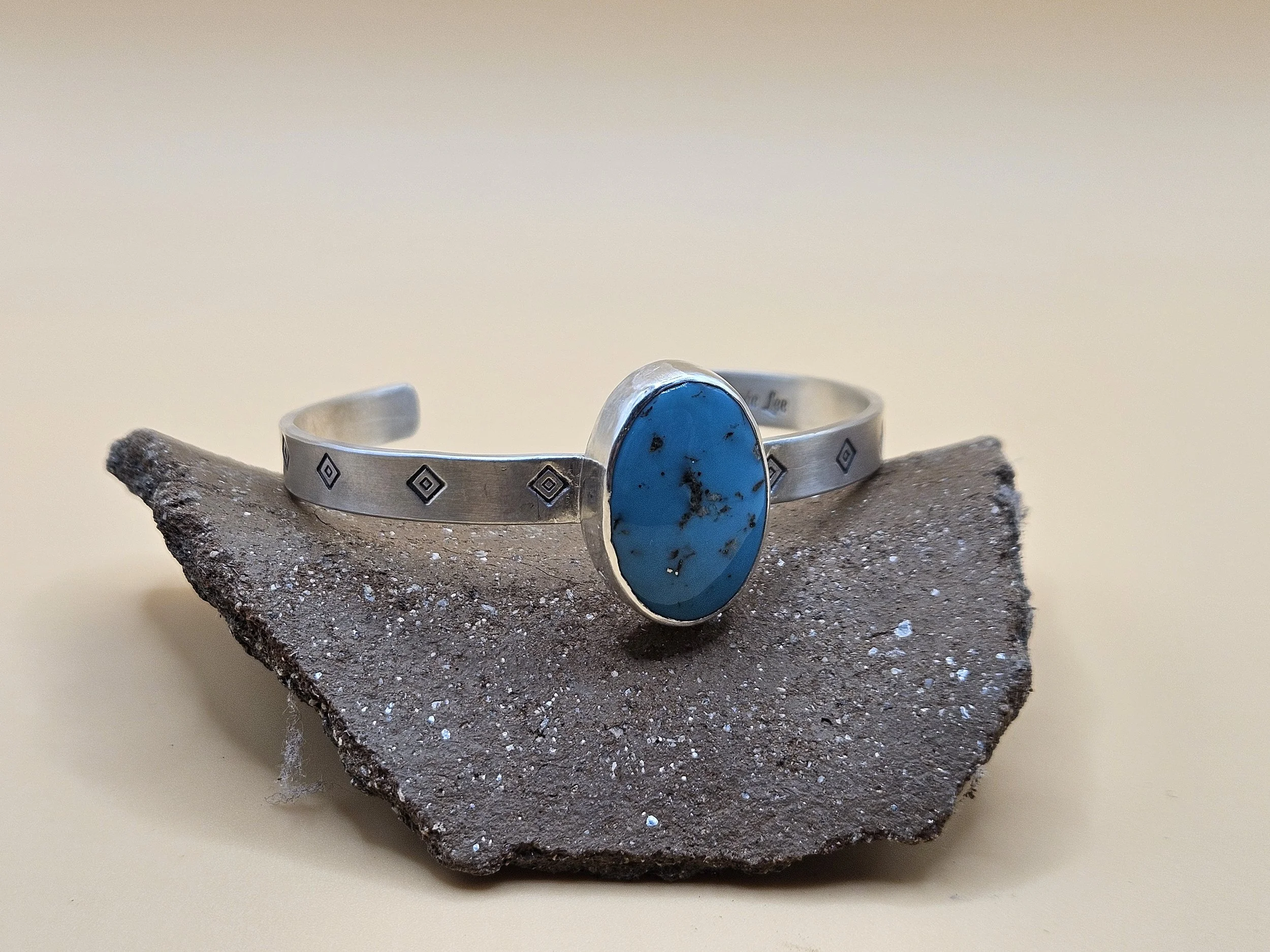 "Strength of Clarity" Kingman Turquoise Cuff