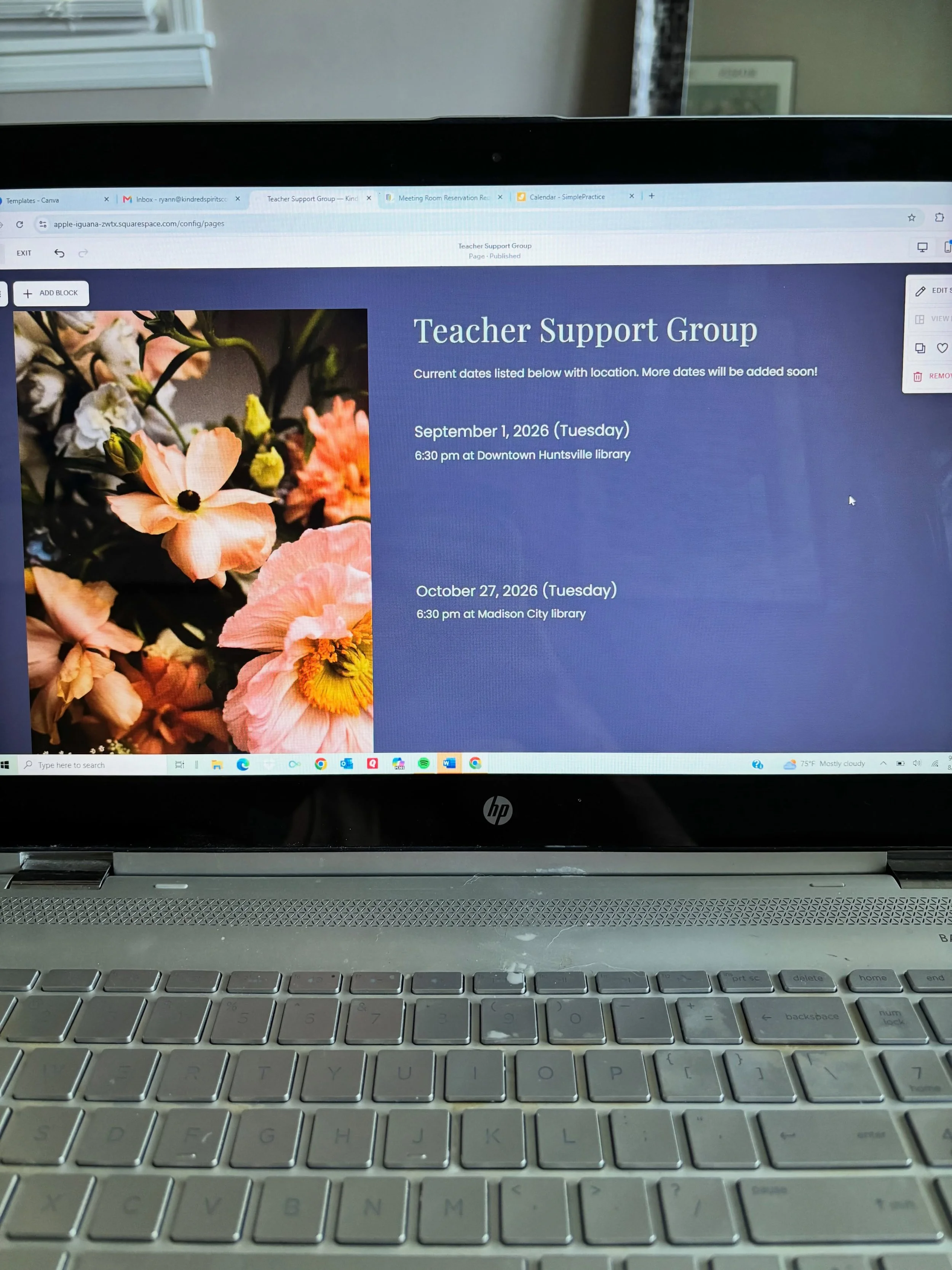 FREE teacher support group incoming! 
&bull;
I have requested 9 more dates at the downtown and Madison library locations. Website will be updated as more dates are added!