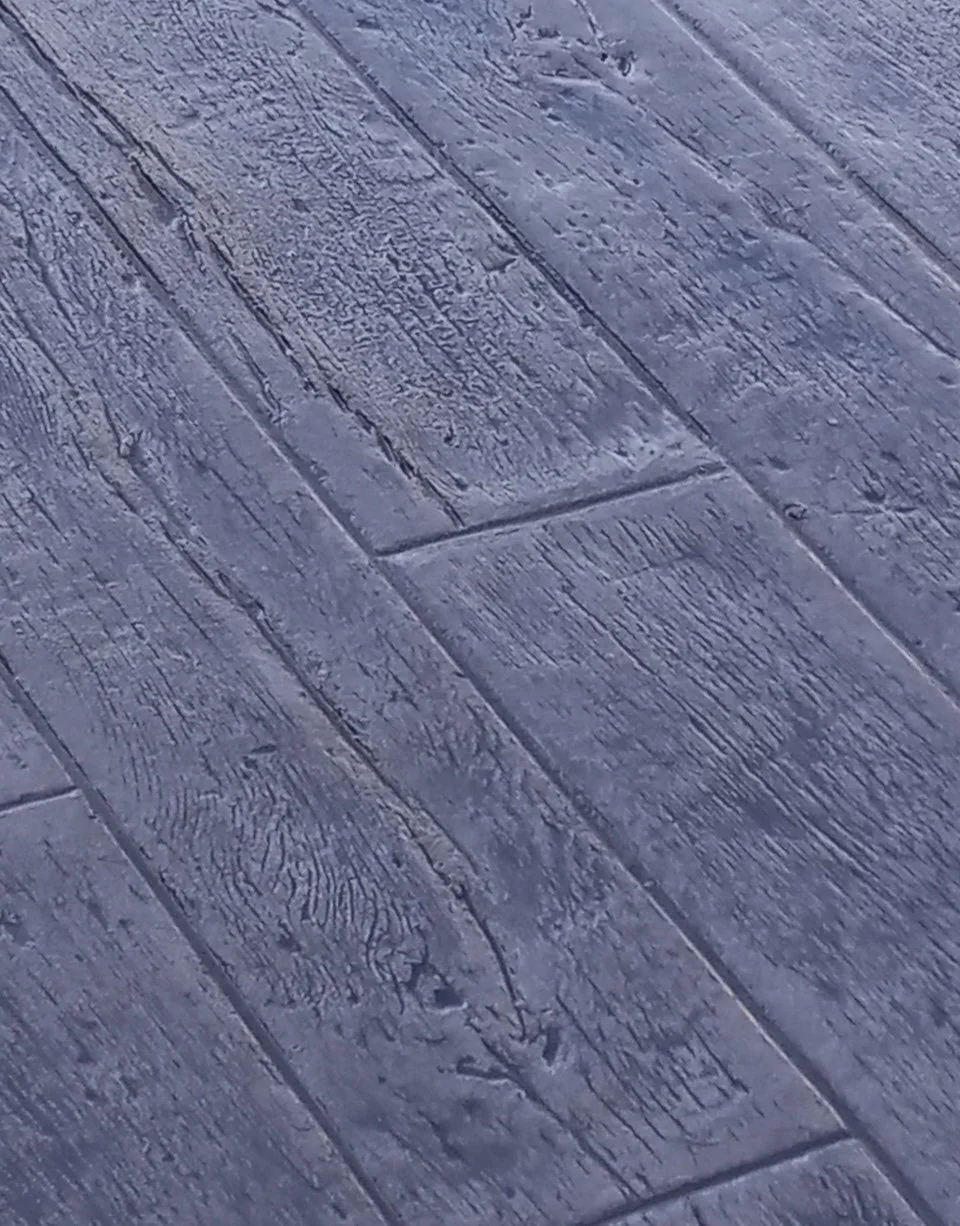 Stamped wood grain