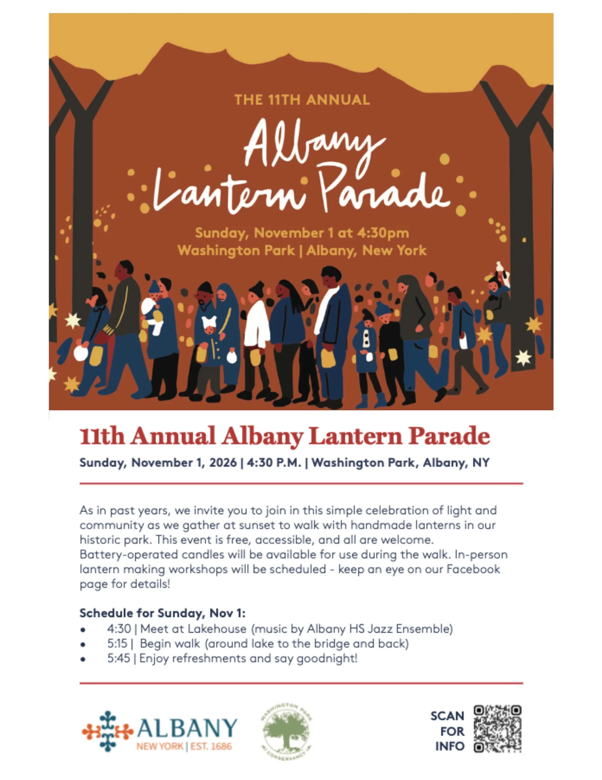 join us November 1 for the ELEVENTH ANNUAL Albany Lantern Parade!