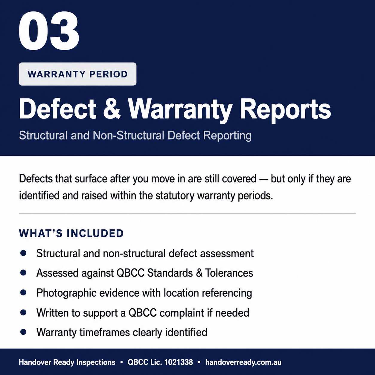 Defect & Warranty Reports