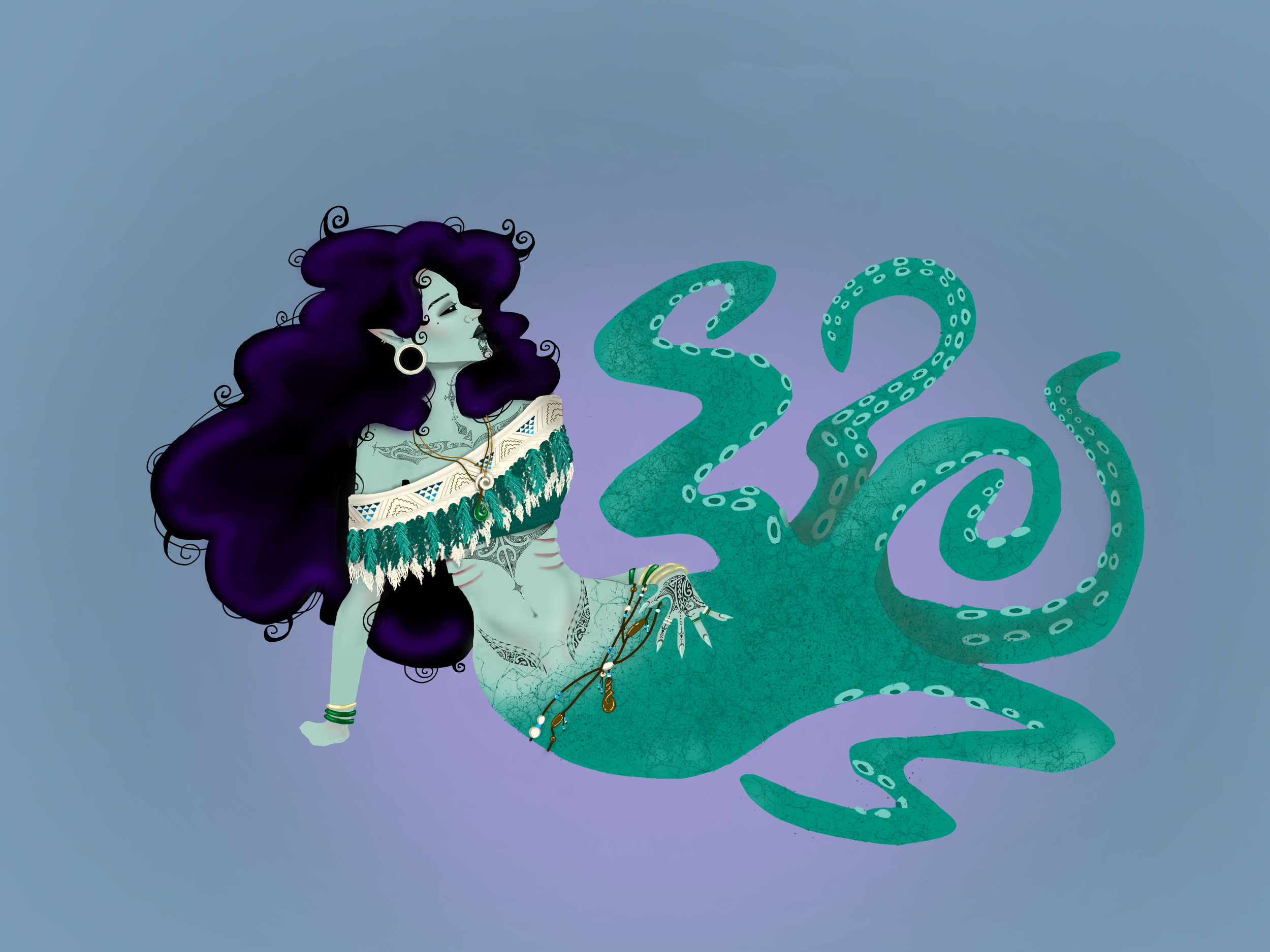 TANIWHA, 2026. Digitally illustrated using Adobe Fresco. 
