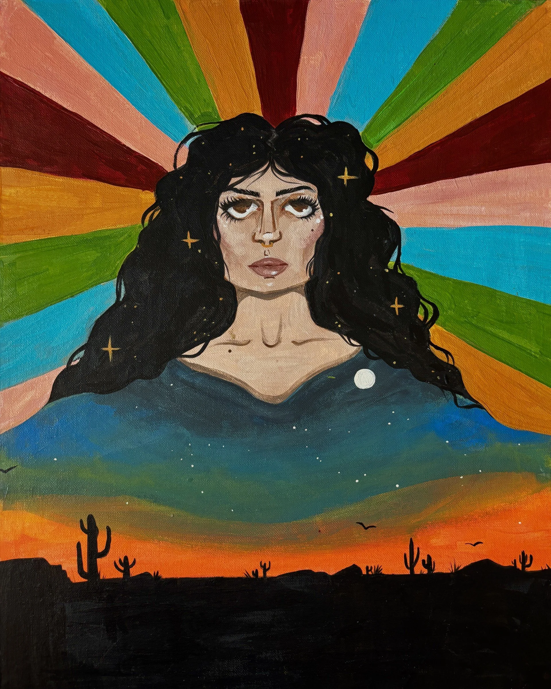 HOMECOMIN', 2021-2025. Acrylic on canvas.