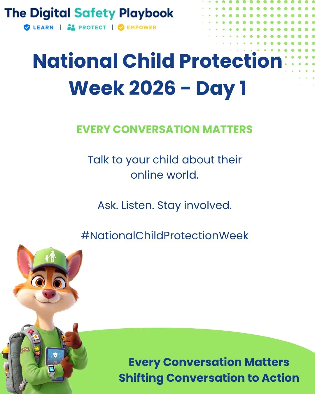 Online safety starts with conversation.

Ask your child what they enjoy online, who they talk to and whether anything has ever made them feel uncomfortable.

You don&rsquo;t need to know everything about technology. You just need to keep the conversa