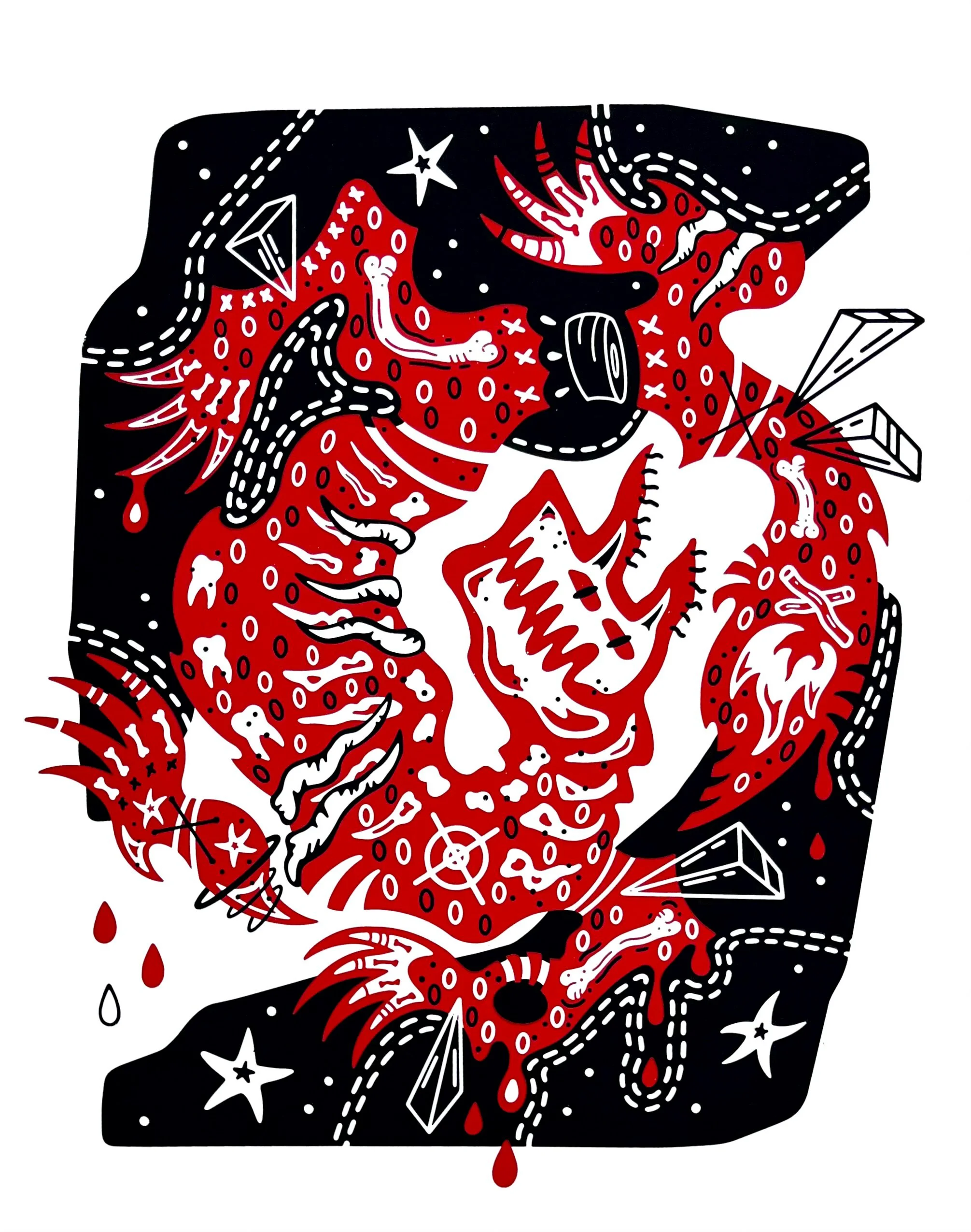 "The Night's Beast" Silkscreen
