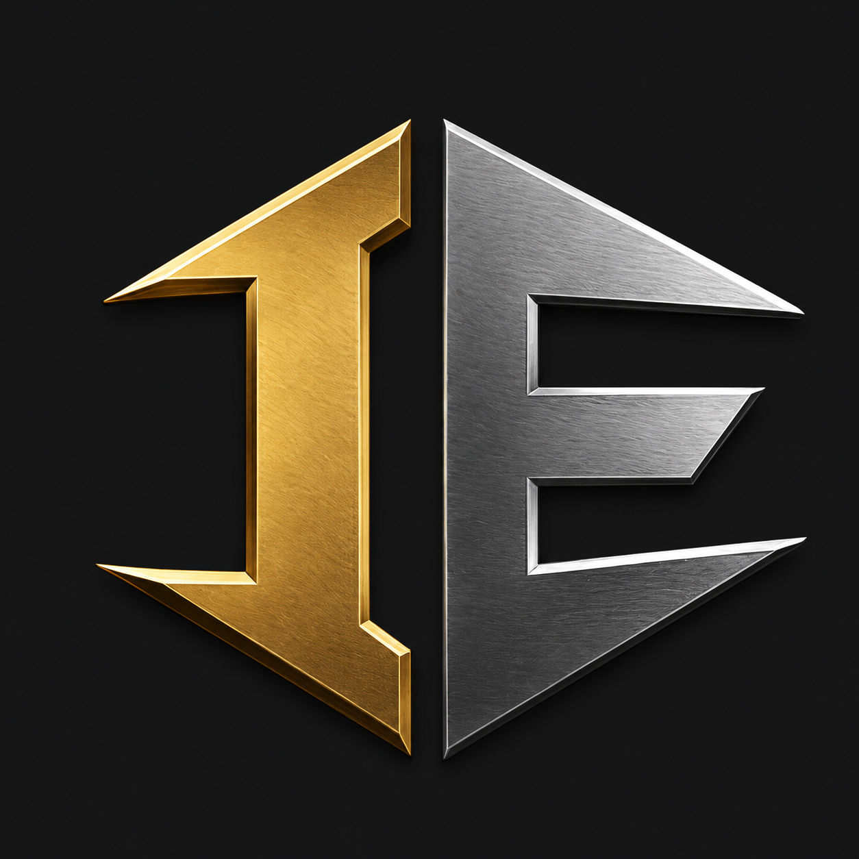 IronEdge Operating Group gold and silver IE emblem