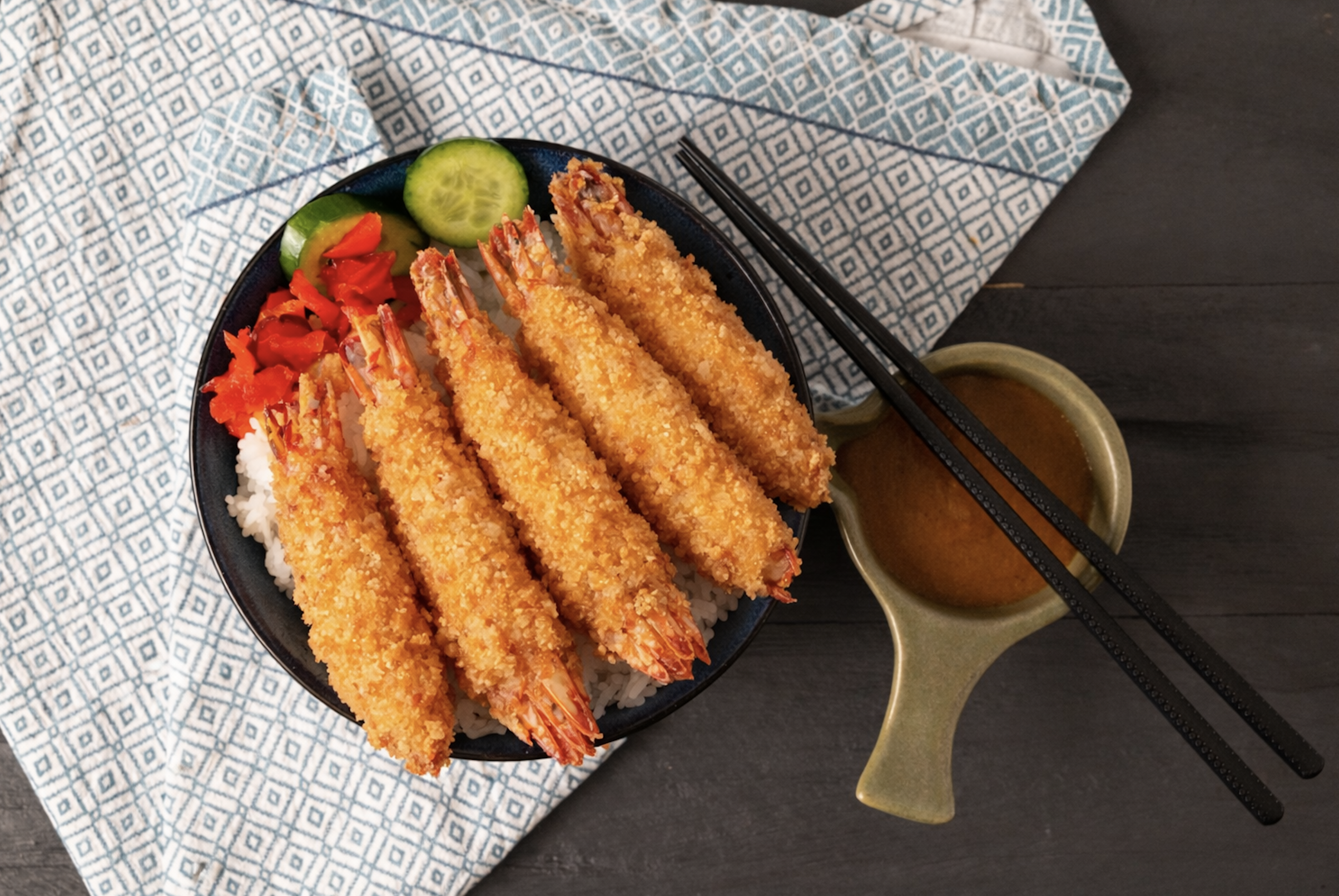 Ebi Fry Curry  (Rice Bowl)