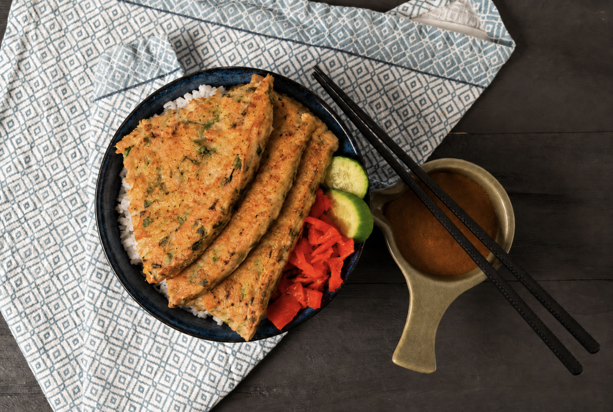 Curry Vegetable Croquette (V)  (Rice Bowl)