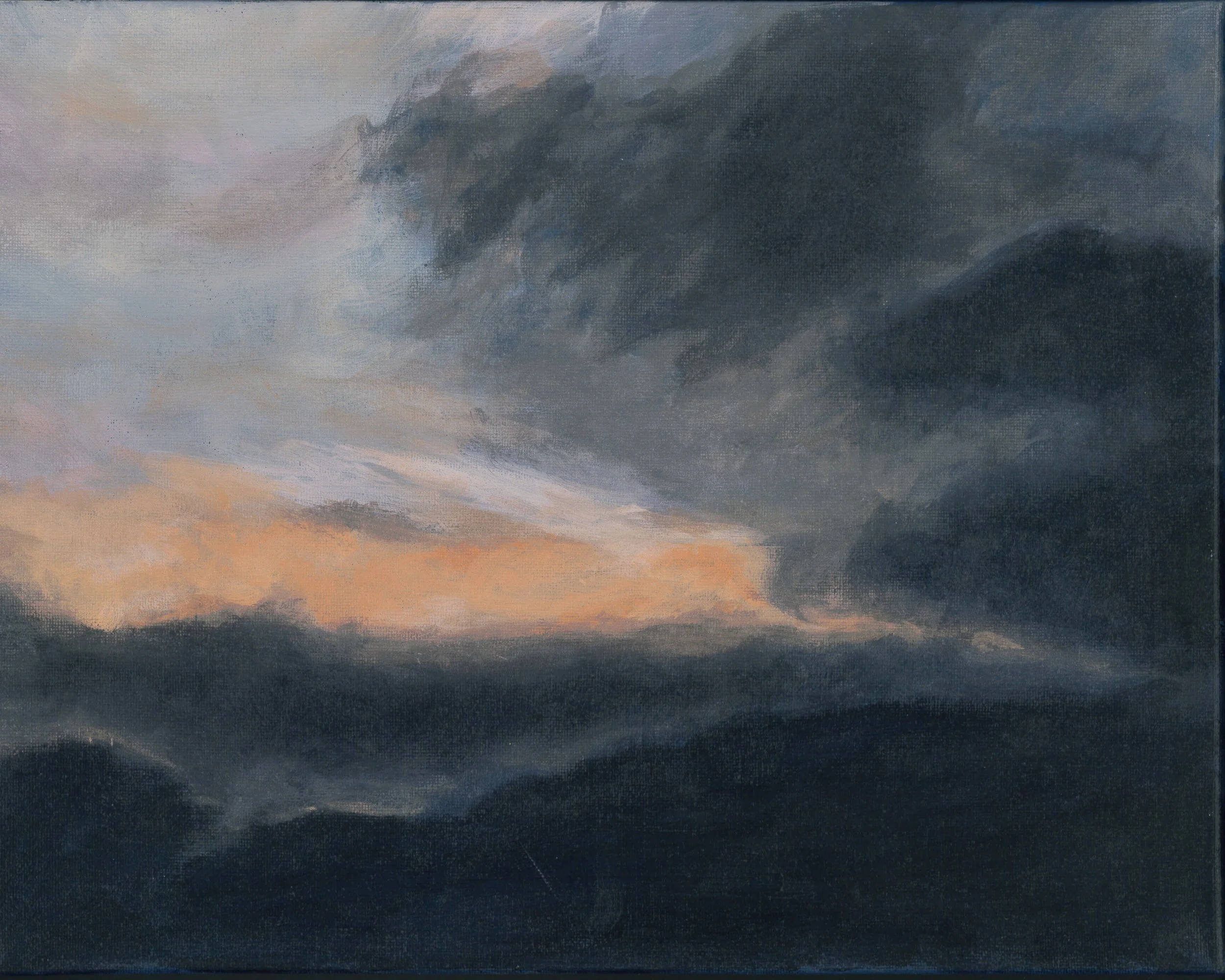 Untitled, Acrylic paint on stretched canvas, 14x11x0.5 inches, 2022