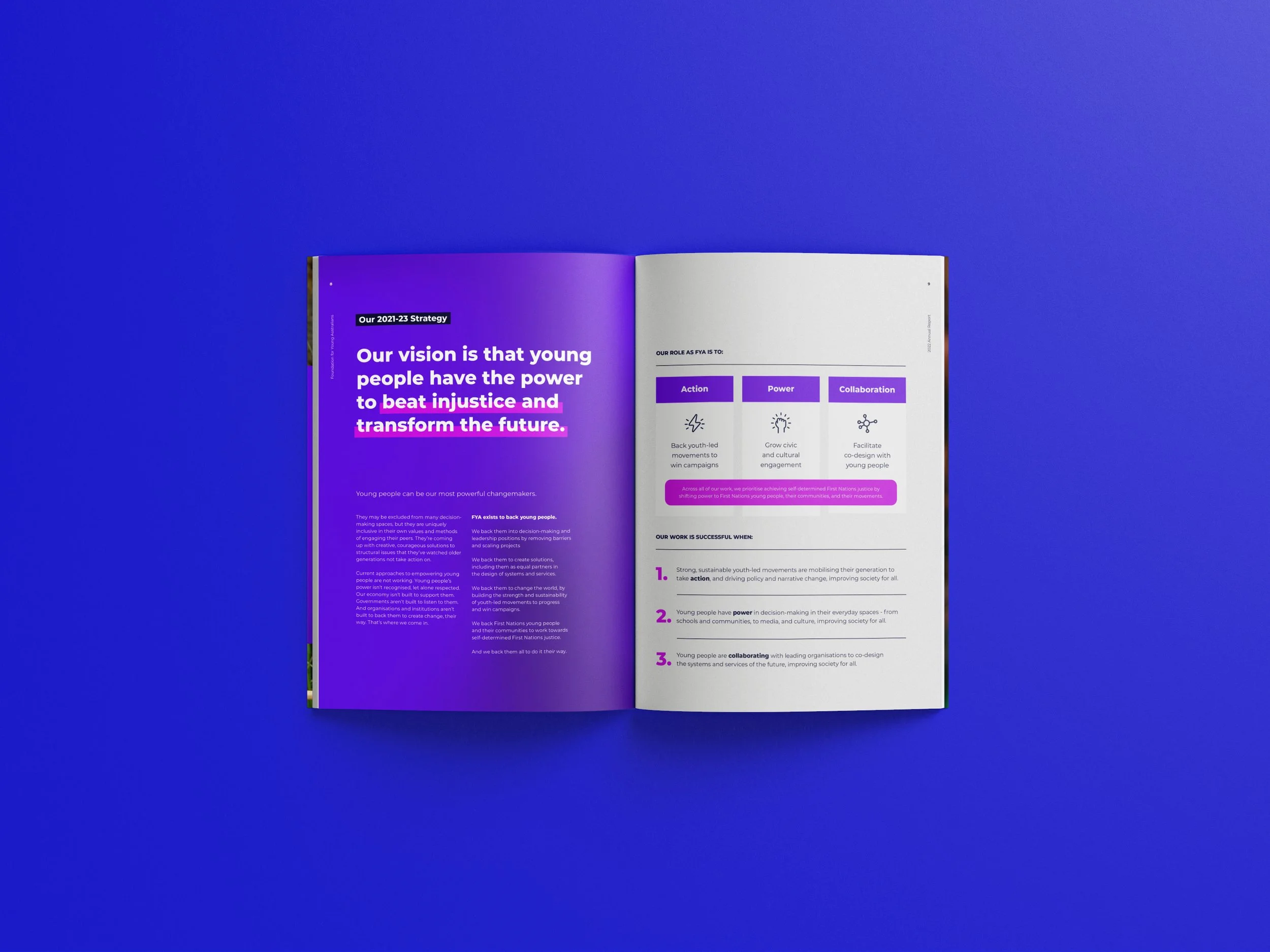 Foundation for Young Australians - Annual Report design