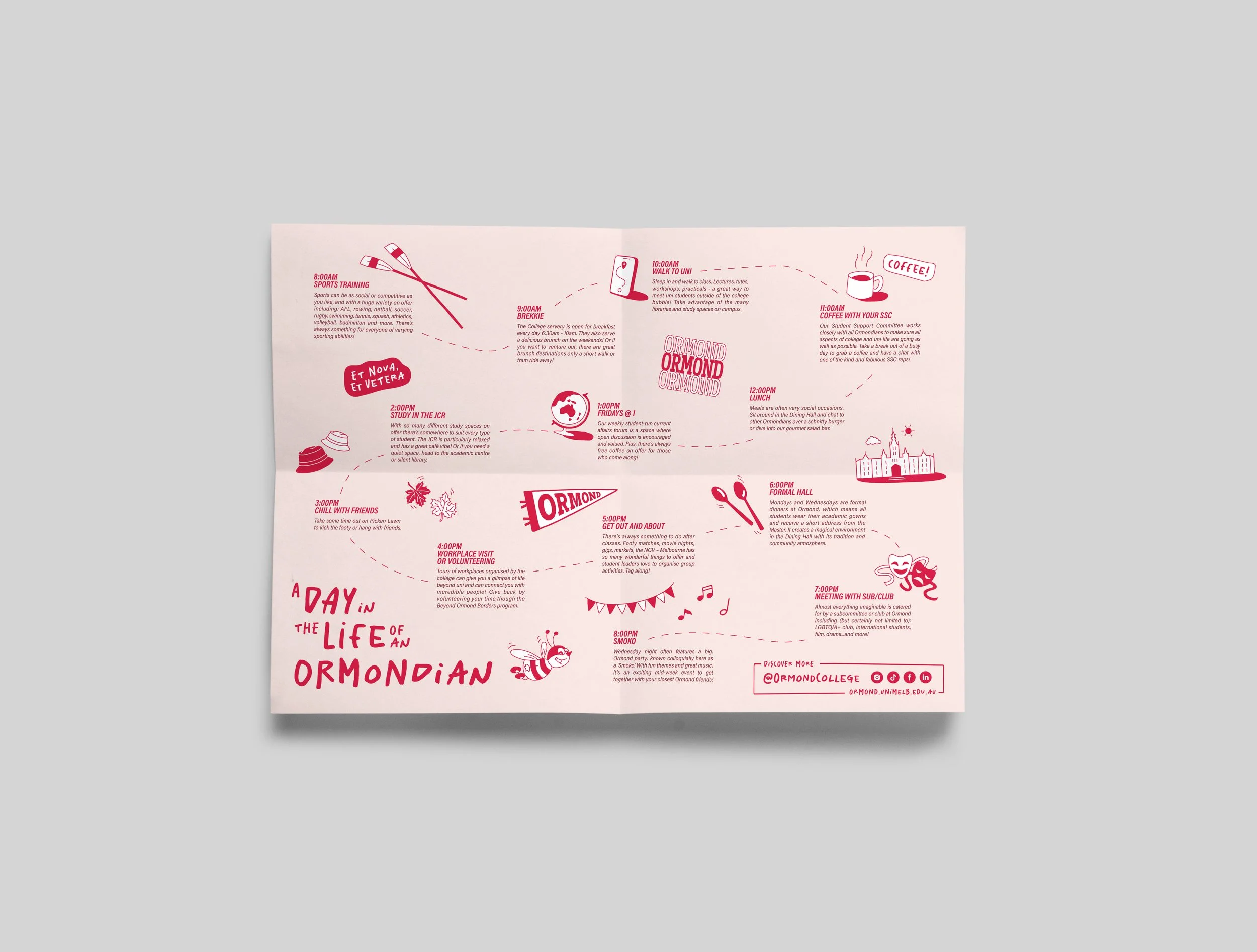 Ormond College poster graphic design