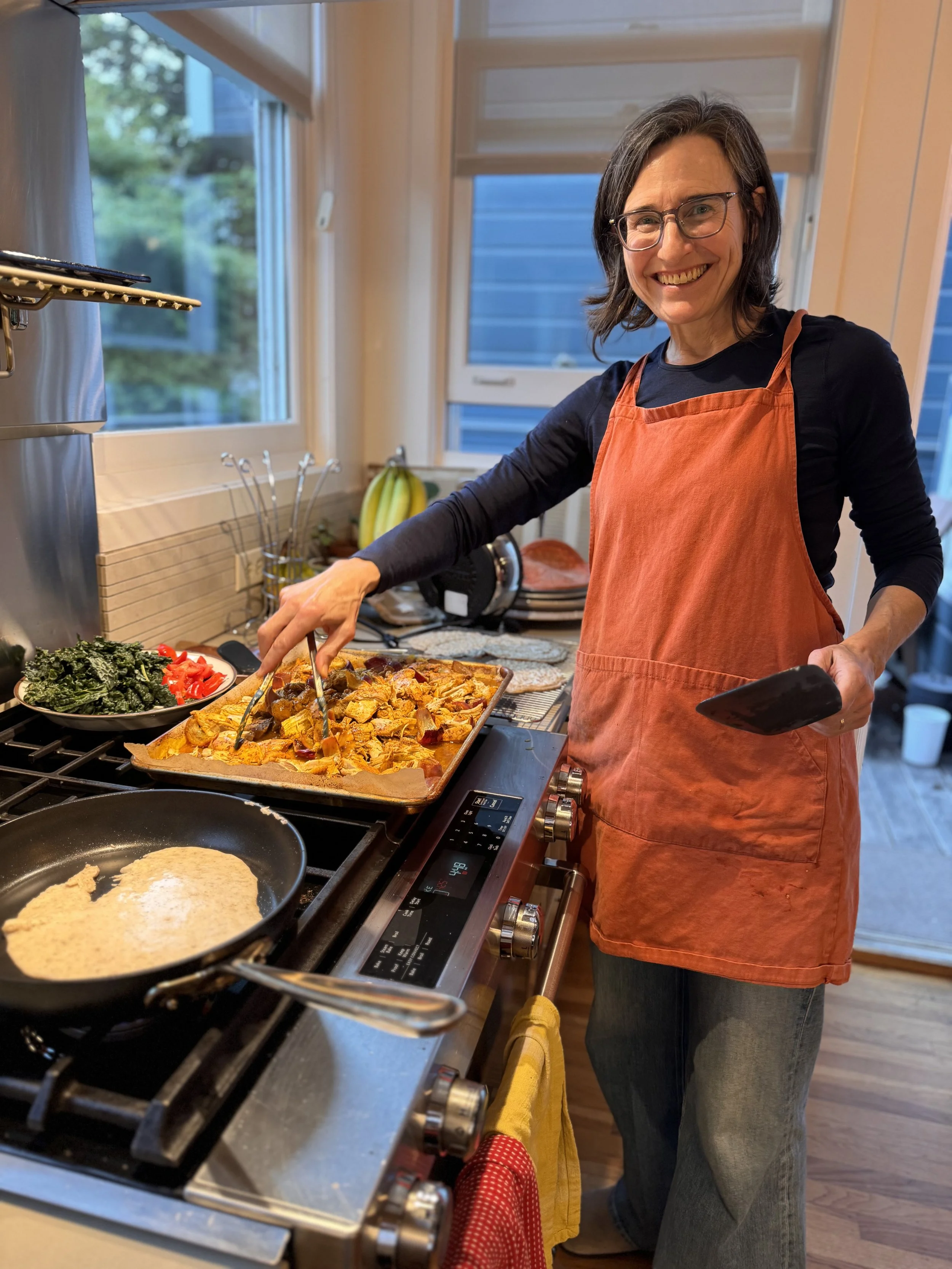 Holly Coleman cooking