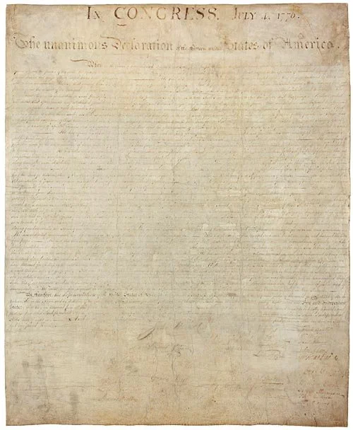Was the Declaration of Independence was signed on July 4th.      