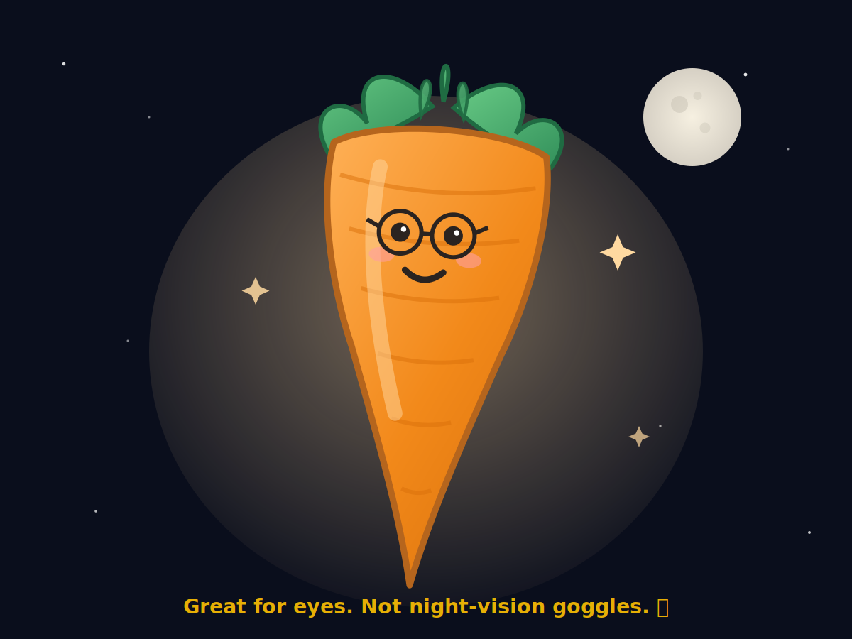 Does carrots give you night vision?