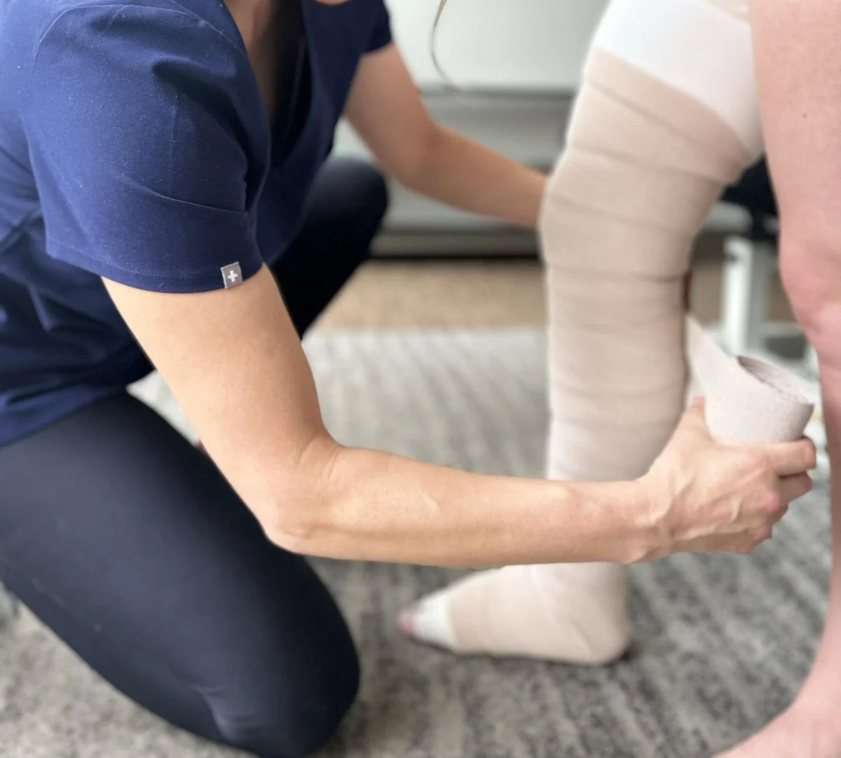 La thérapie lymphatique décongestive ou complexe