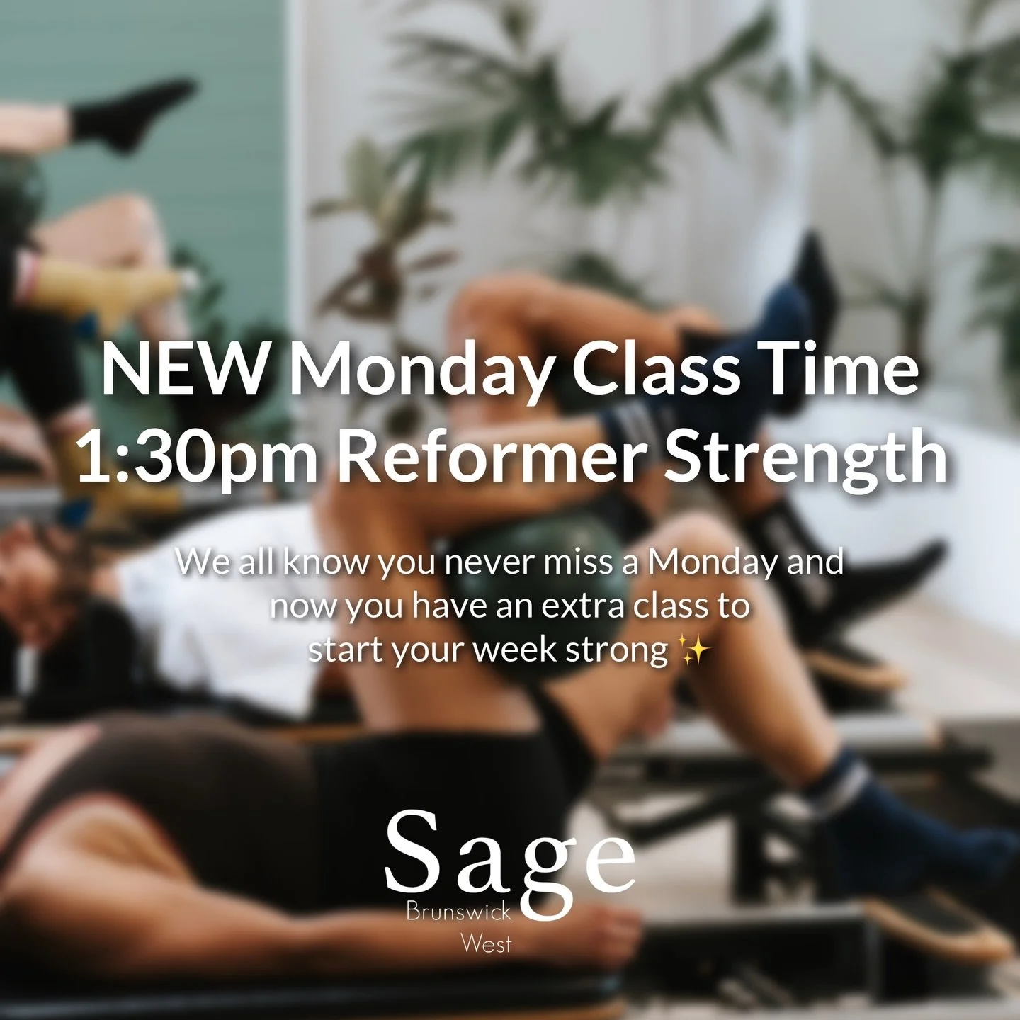 Lunch break plans? Cancel them.

Join us for our new 1:30pm Monday Reformer Strength class instead! Full body, strength-focused, and seriously effective. Perfect for building muscle, endurance, and confidence on the reformer and to set you up for the