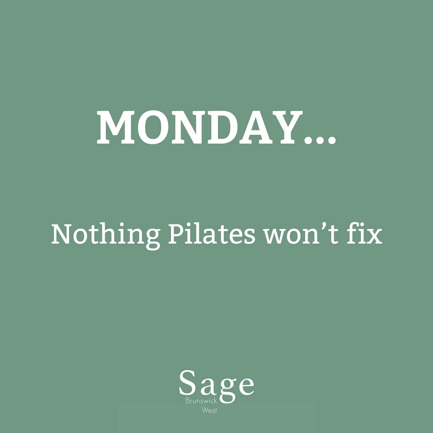 Are you booked in for your #Monday Strength class to start your week!? 

#ReformerPilates #MondayMotivation #Pilates #Brunswick #NewWeek #BrunswickPilates #ReformerBrunswick
