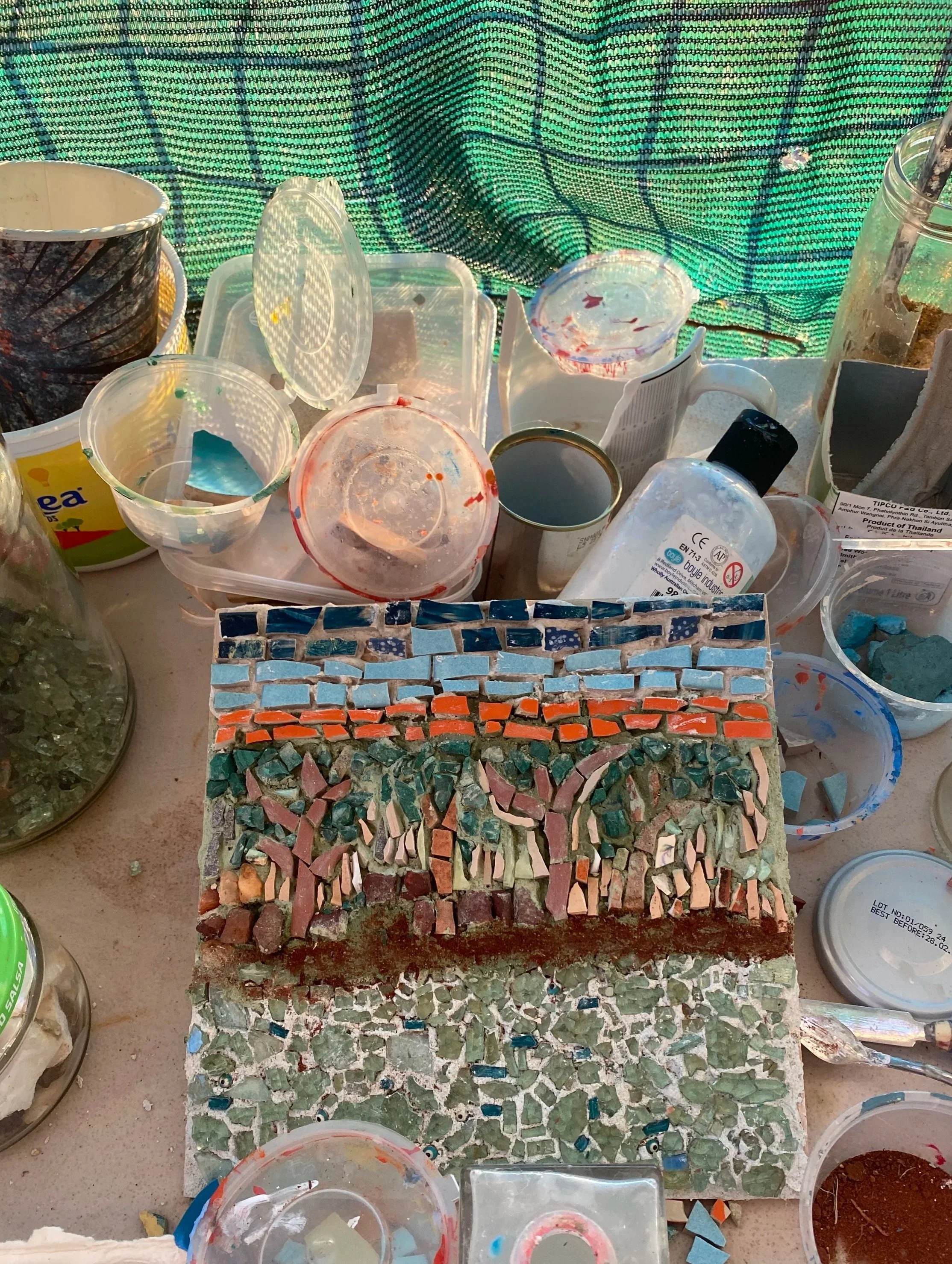 Desert living with found objects