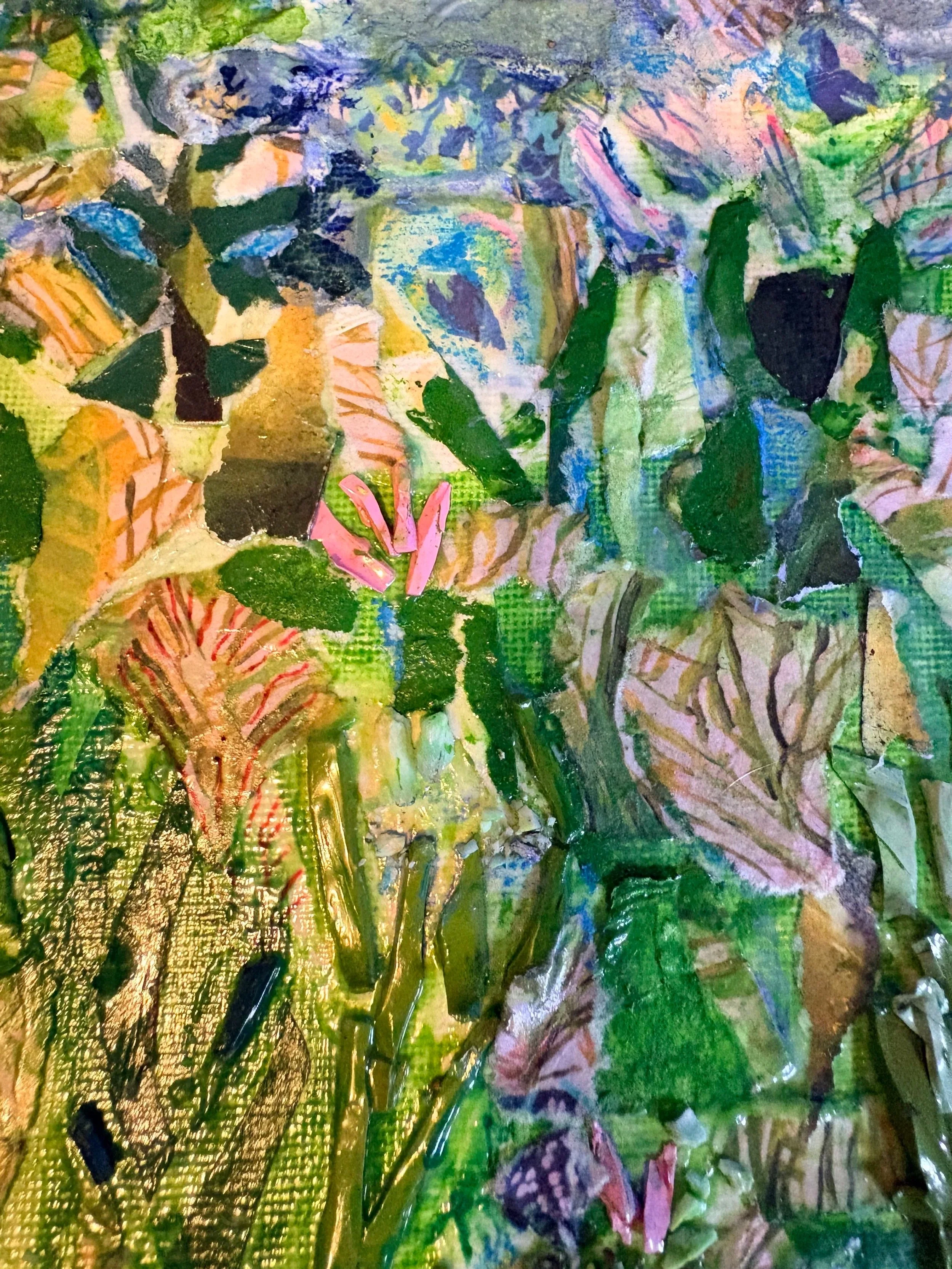 Detail from a nature landscape work, 2025