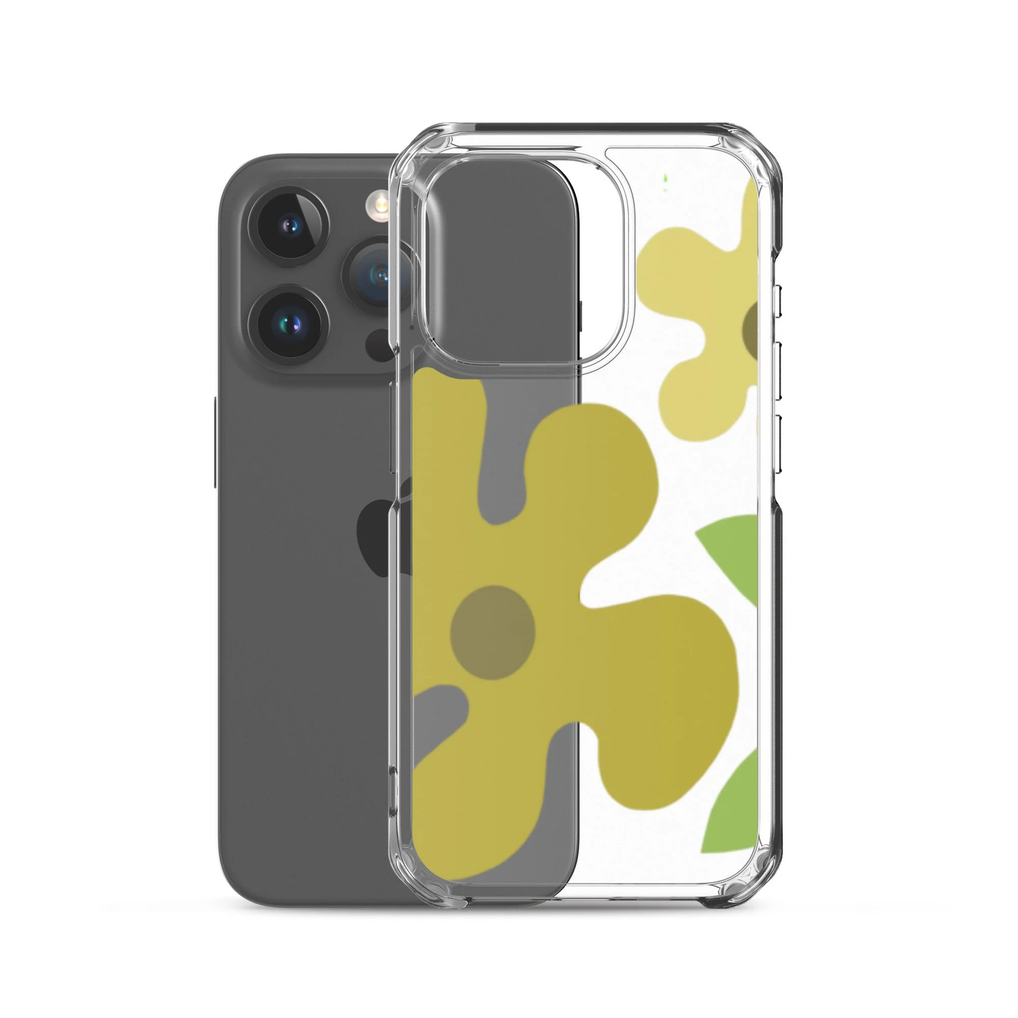 Camo flowers clear Case for iPhone®