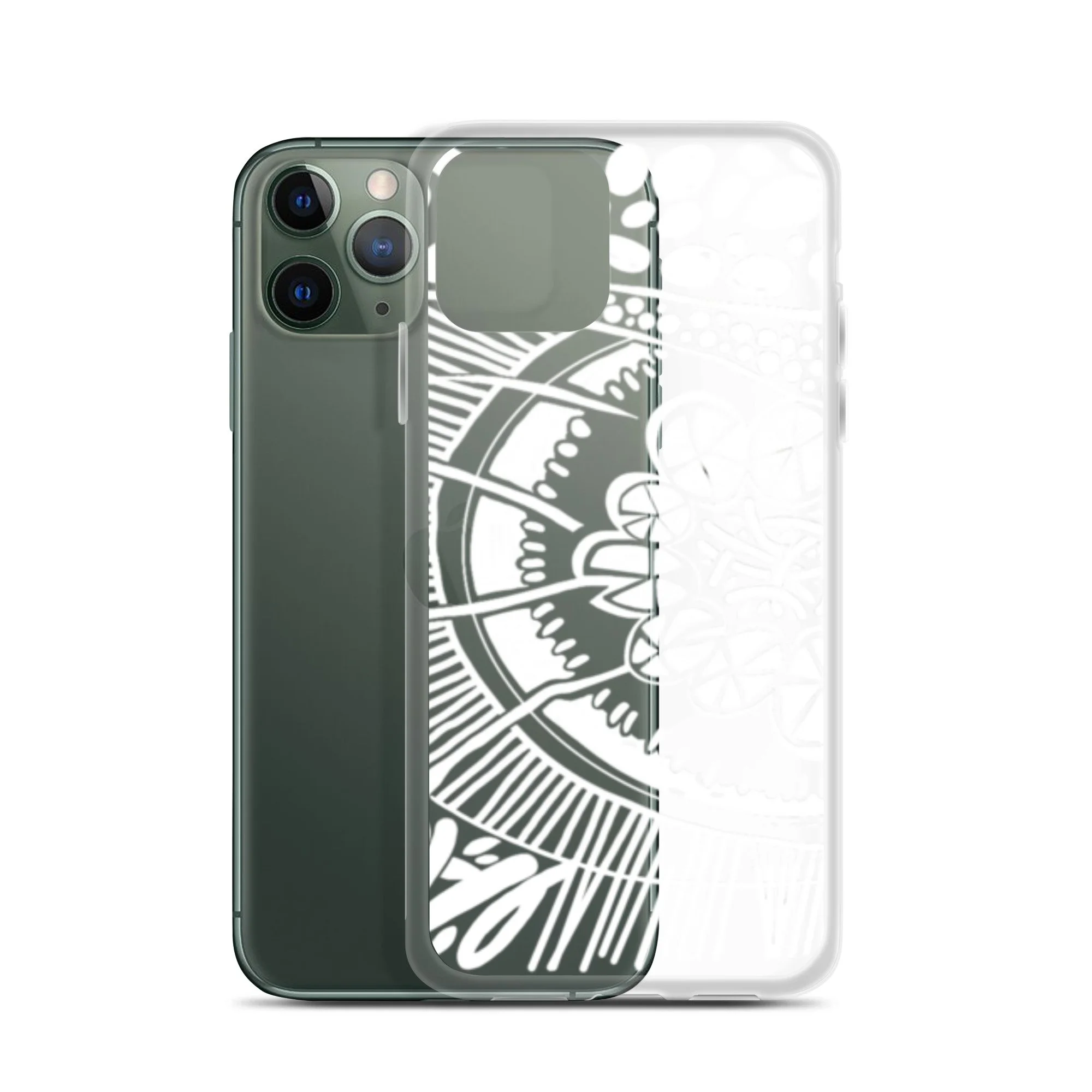White geo clear case for iPhone®