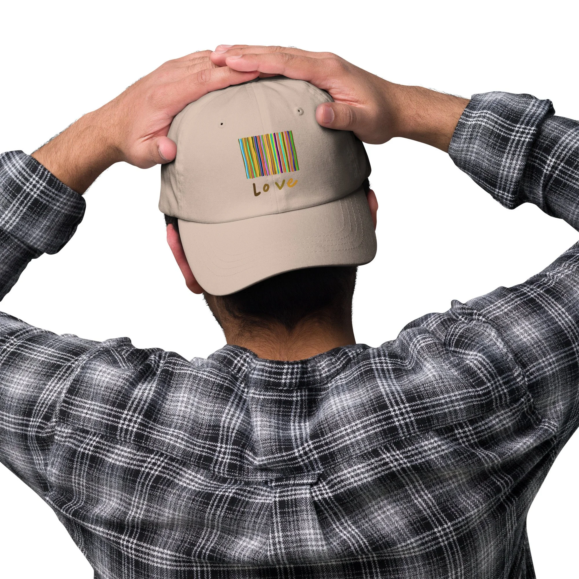 Tan "Love" dad hat