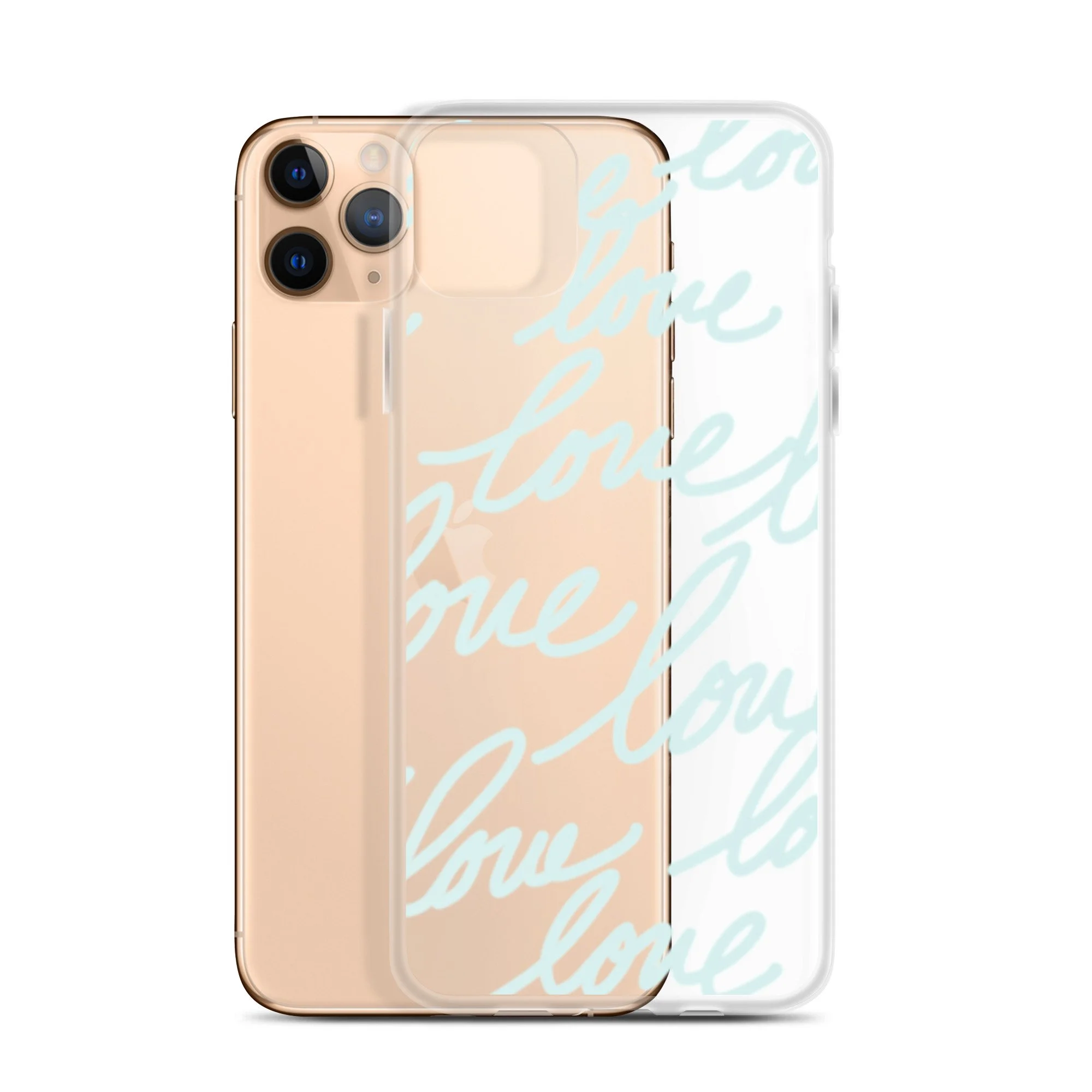 Love cursive clear case for iPhone®