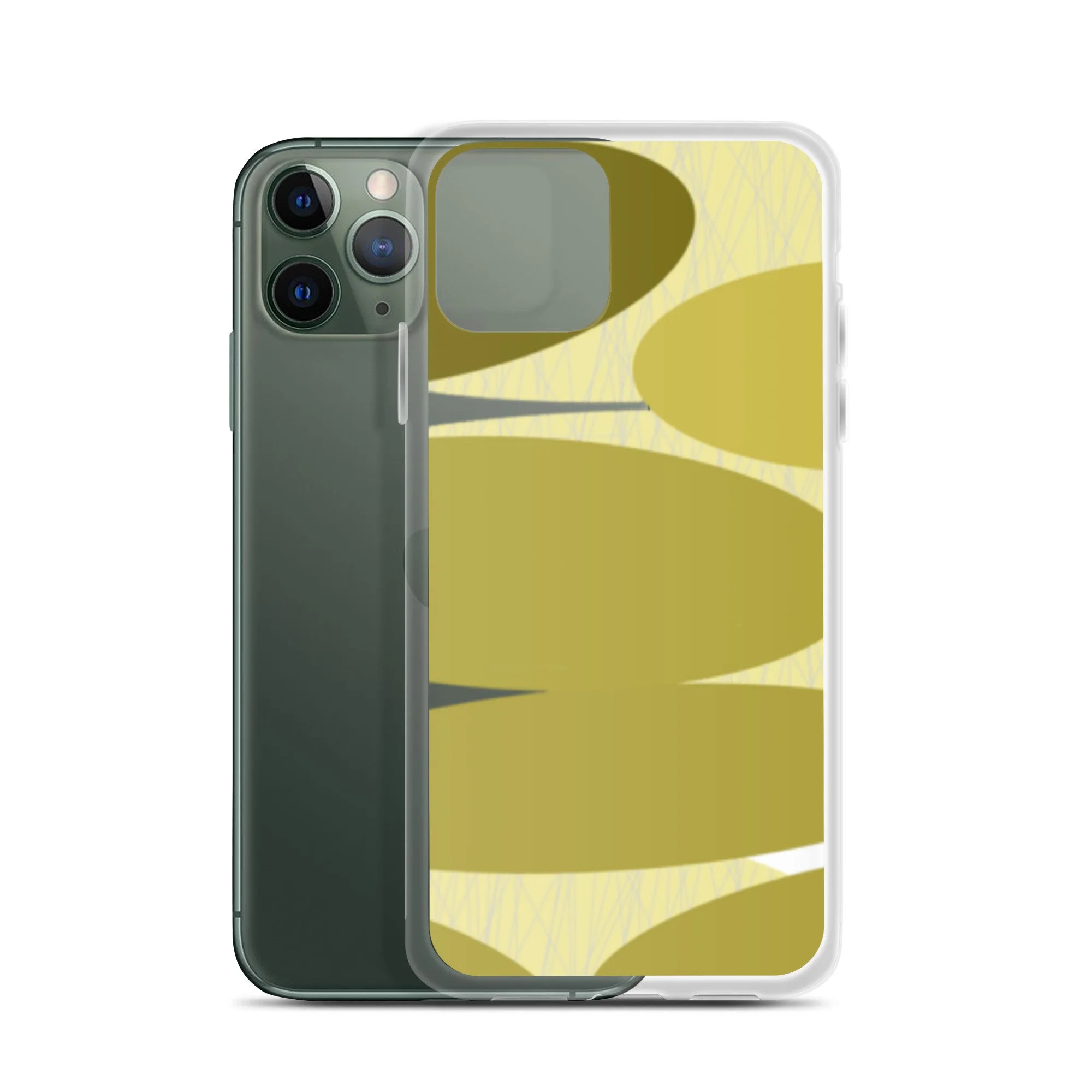 Olive disks clear case for iPhone®