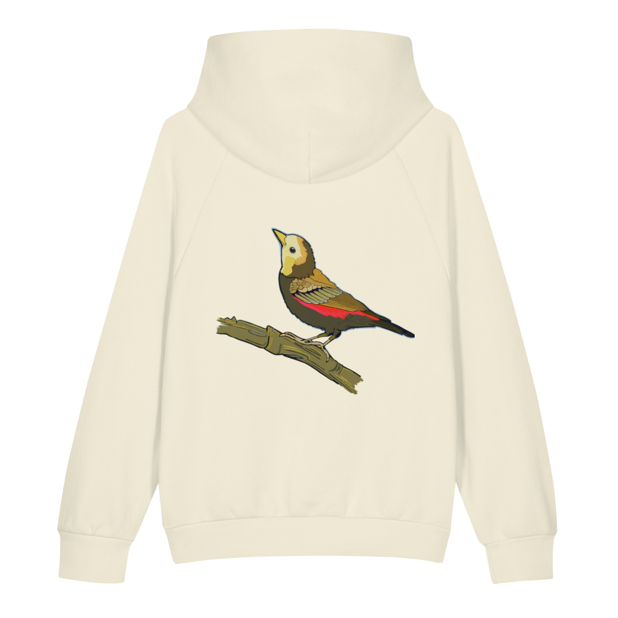 Design on back - pretty bird unisex super heavyweight hoodie | Lane Seven LS17001