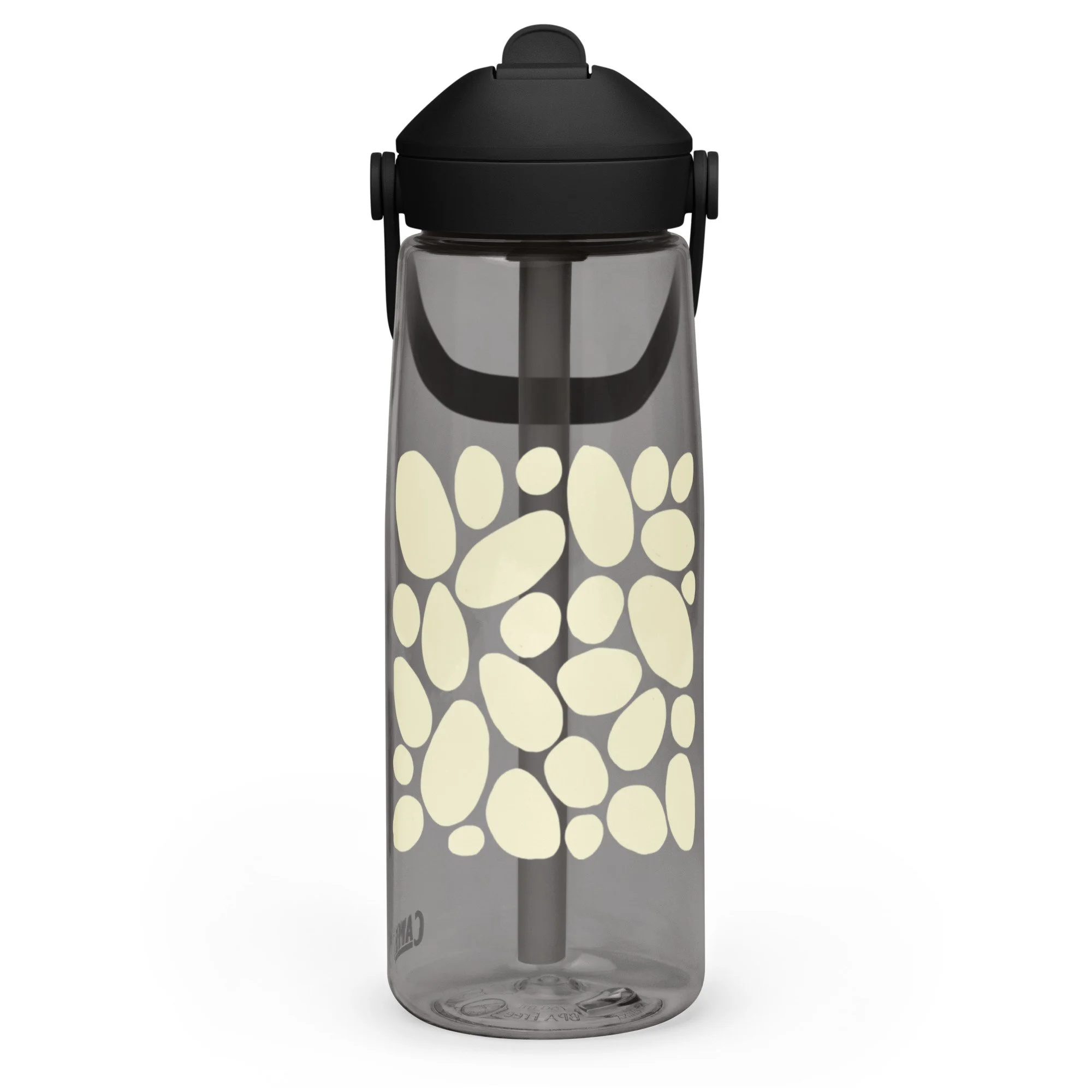 Stepping stones flip straw water bottle