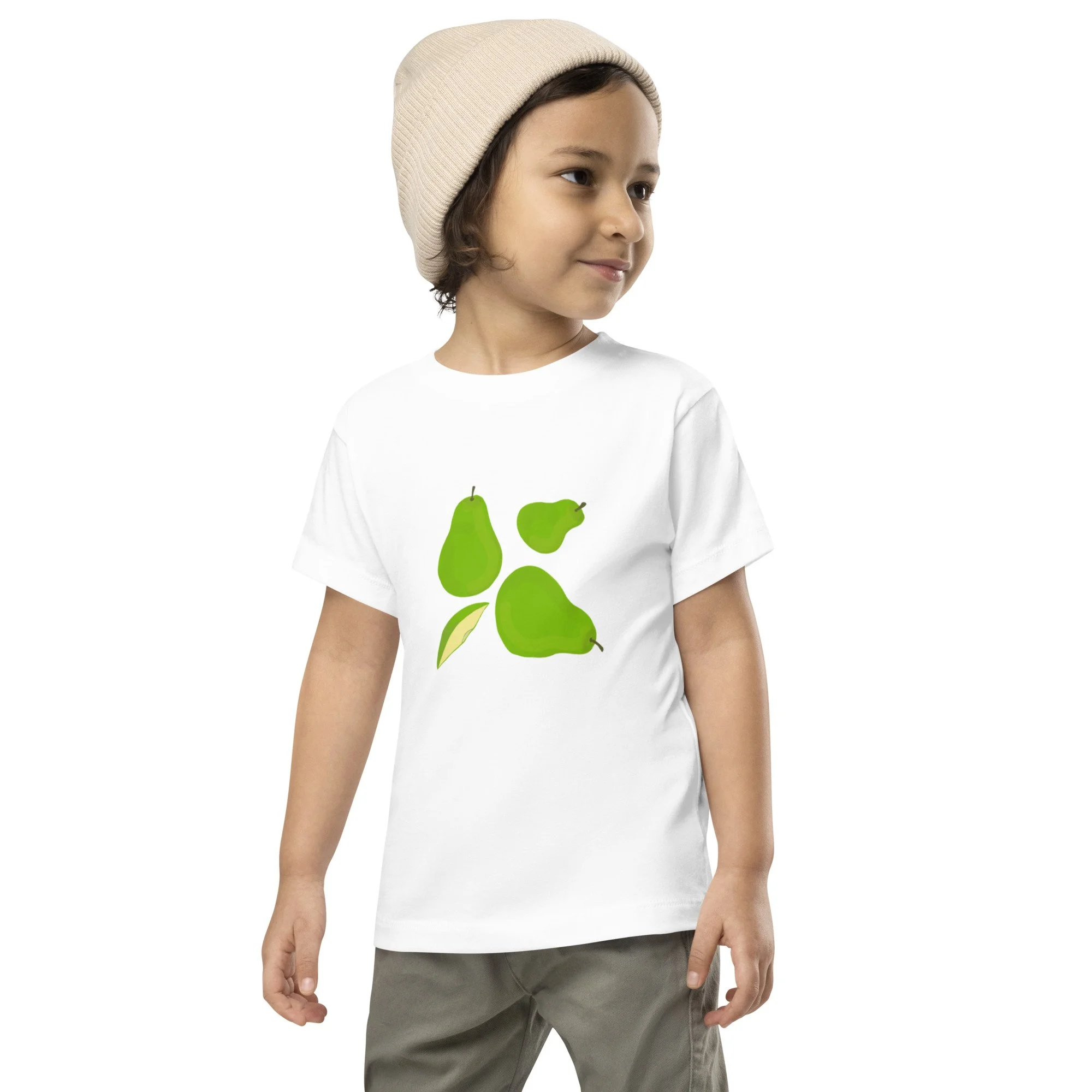 Green pears toddler short sleeve tee