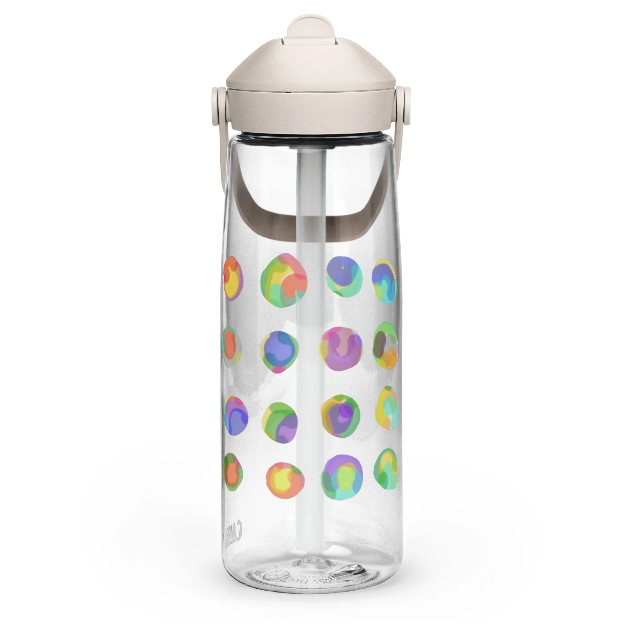 Marbles flip straw water bottle