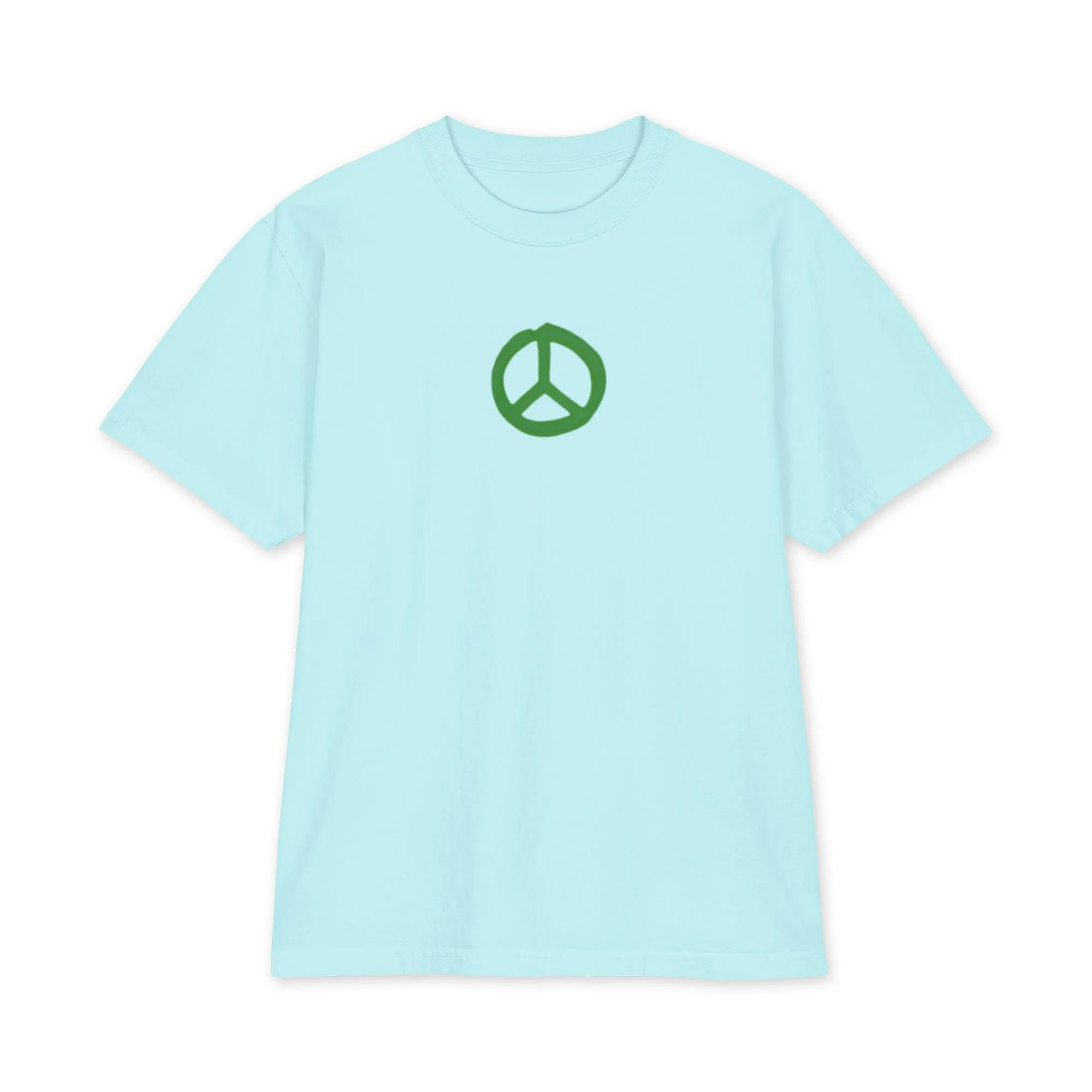 Peace Sign Unisex Max Heavyweight Short Sleeve T-Shirt - Men's Sized