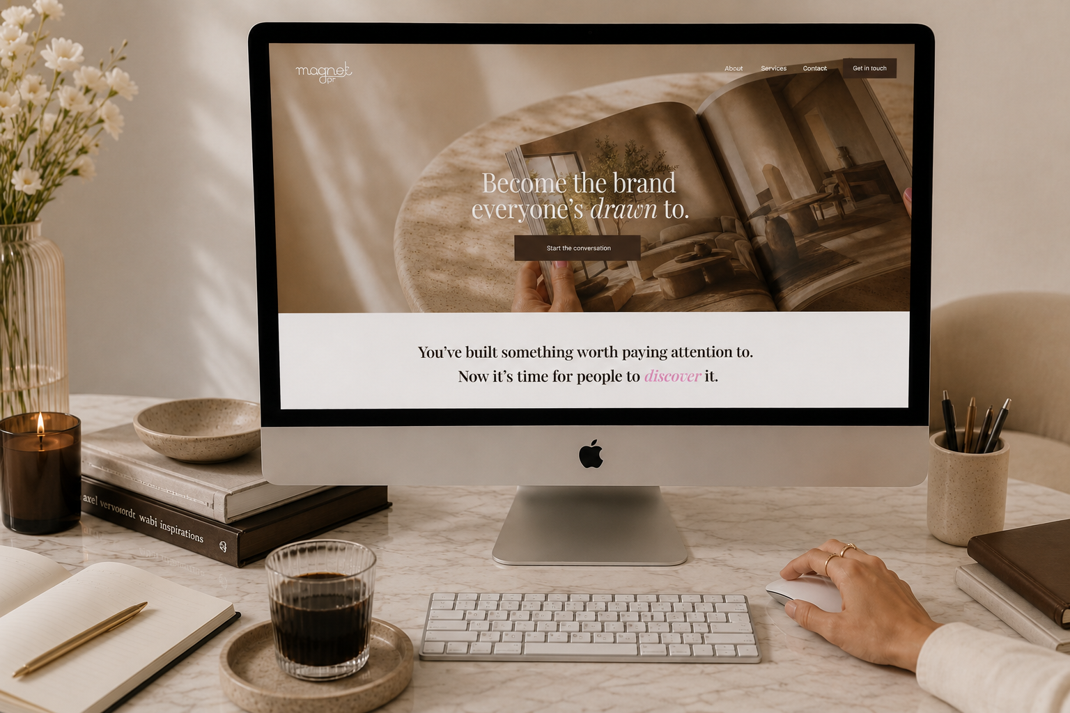 Magnet PR website homepage