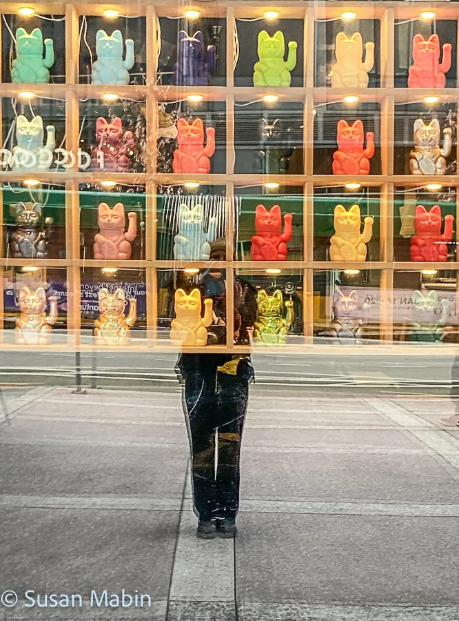 Reflection selfies