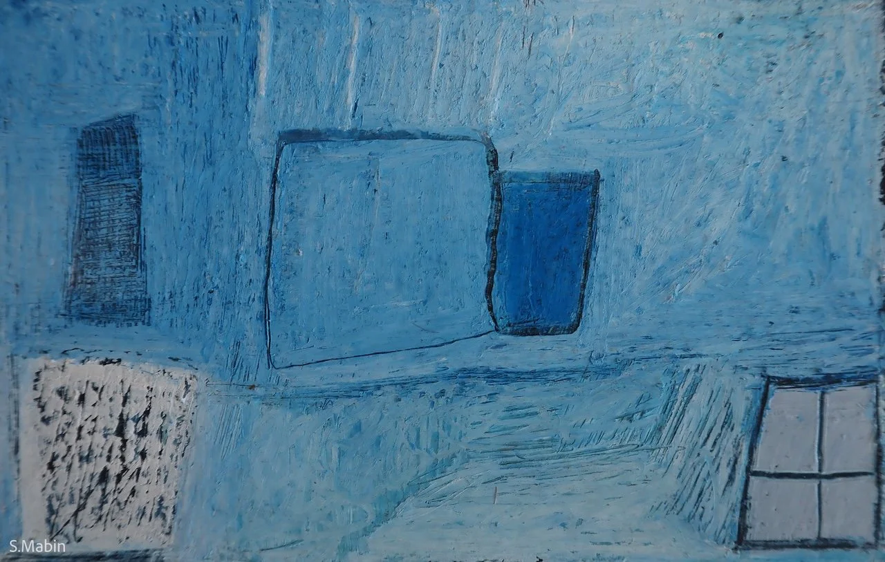 #6. Little Blue.  2026.   85mm h x 130mm w
