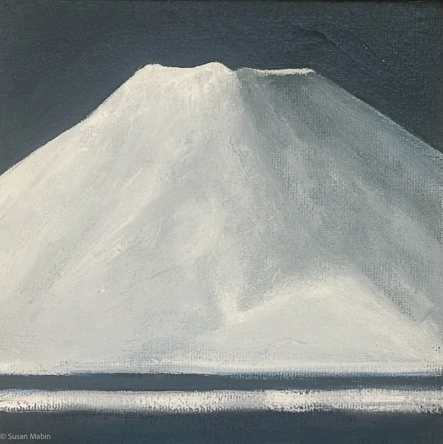 Ngauruhoe III.  Oil on canvas. 150mm x 150mm. 