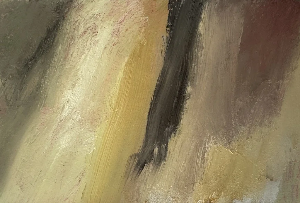 Deep Time. 2025.  Mixed media on Paper. 90mm h x 135mm w