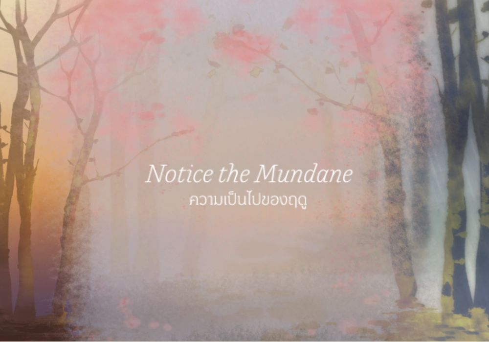Notice the Mundane