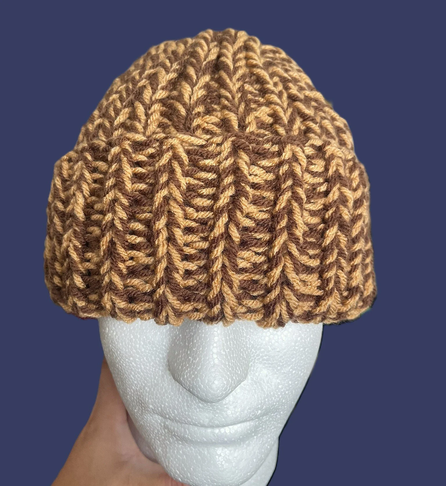 Brown Knit Beanie 3.JPEG