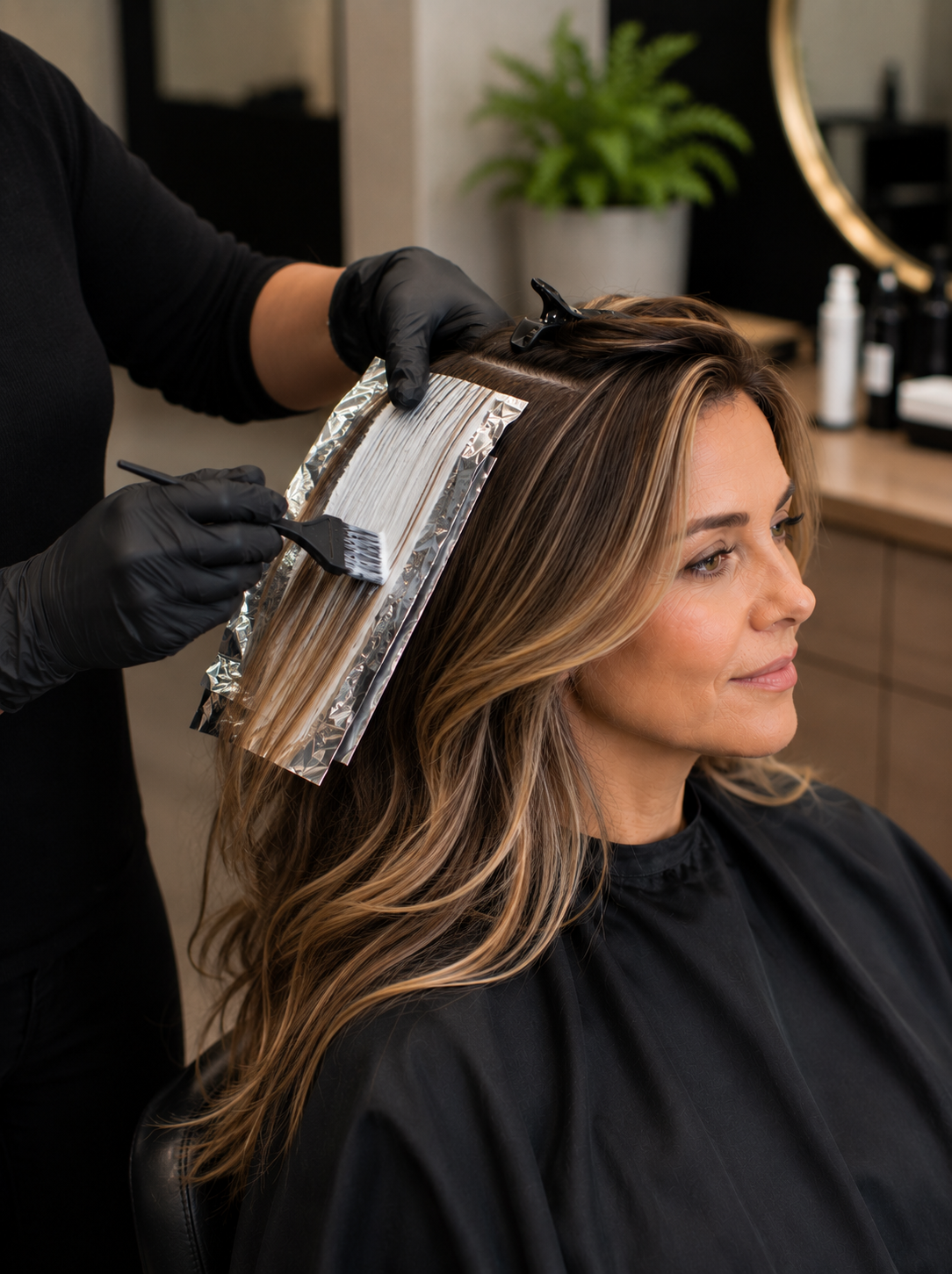 Partial Balayage Highlights