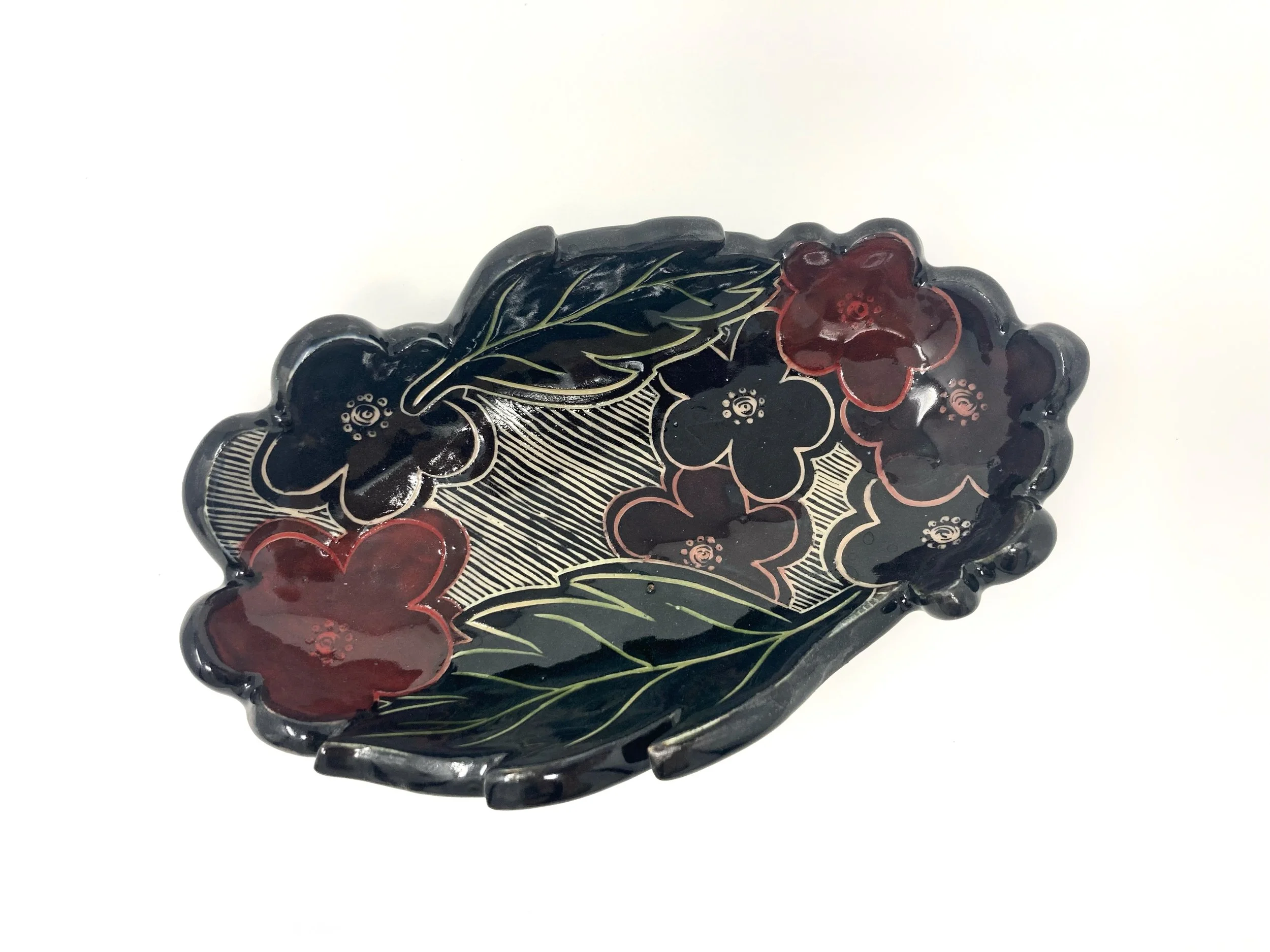 Flower & Stripes Trinket Dish, 2024