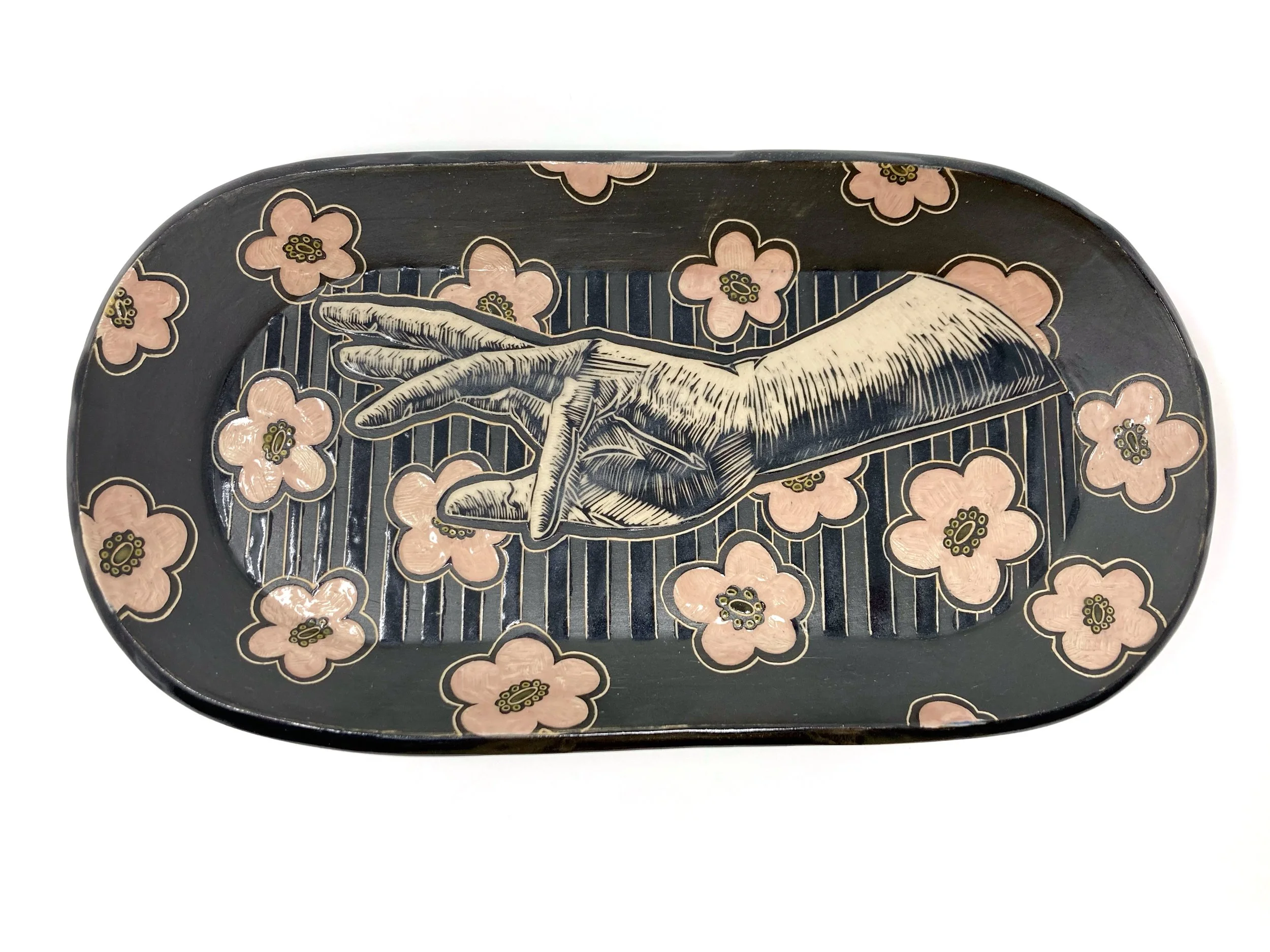 Floral Oval Platter, 2023