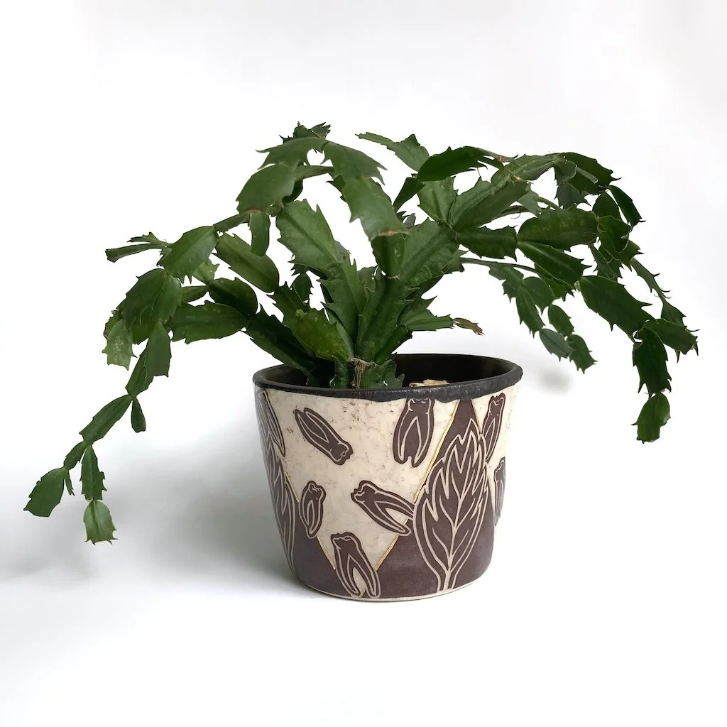 Teeth & Triangles Planter, 2021