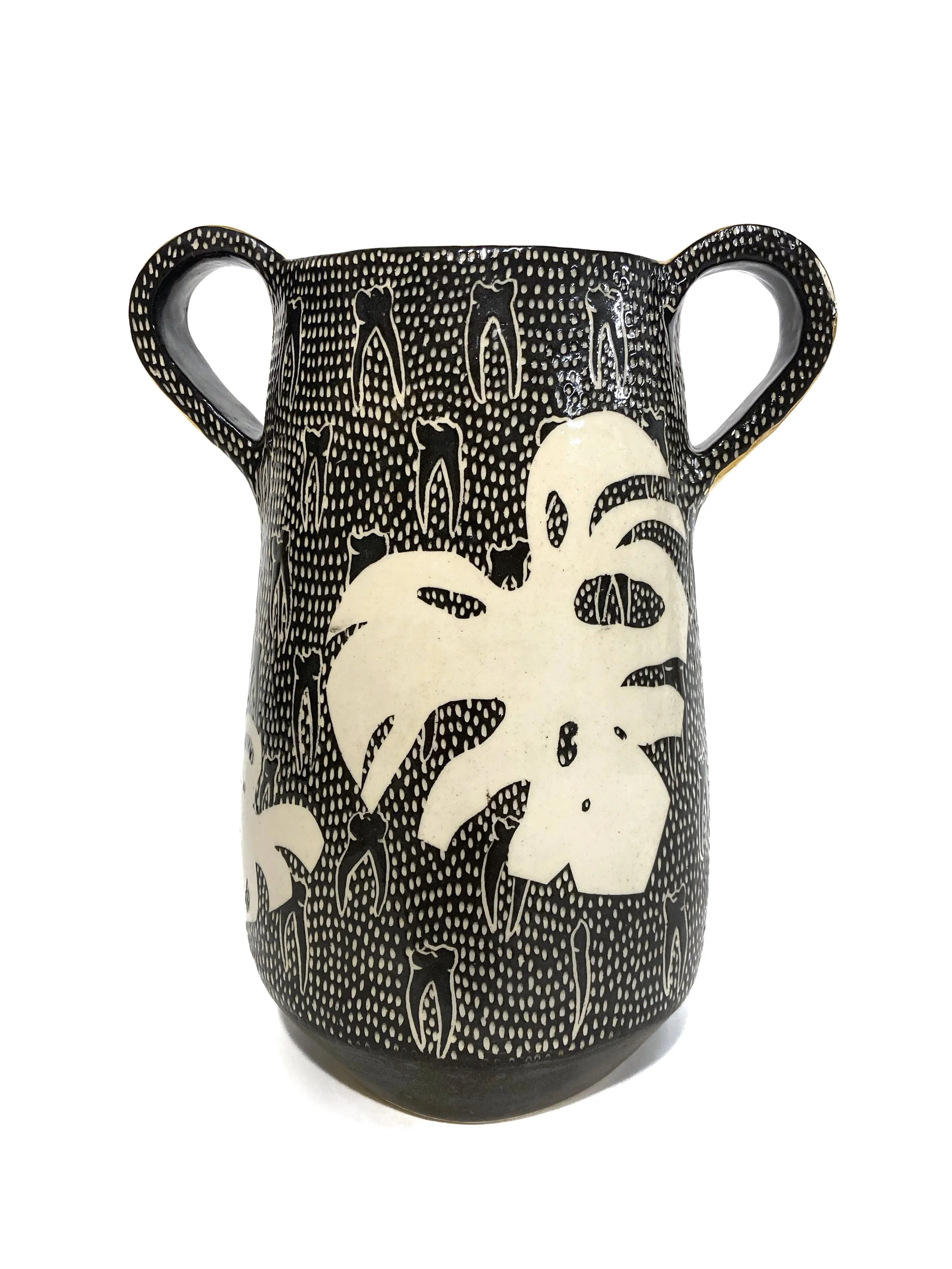 Monstera Tooth Vase,
10” x 6” x 6” -
2020