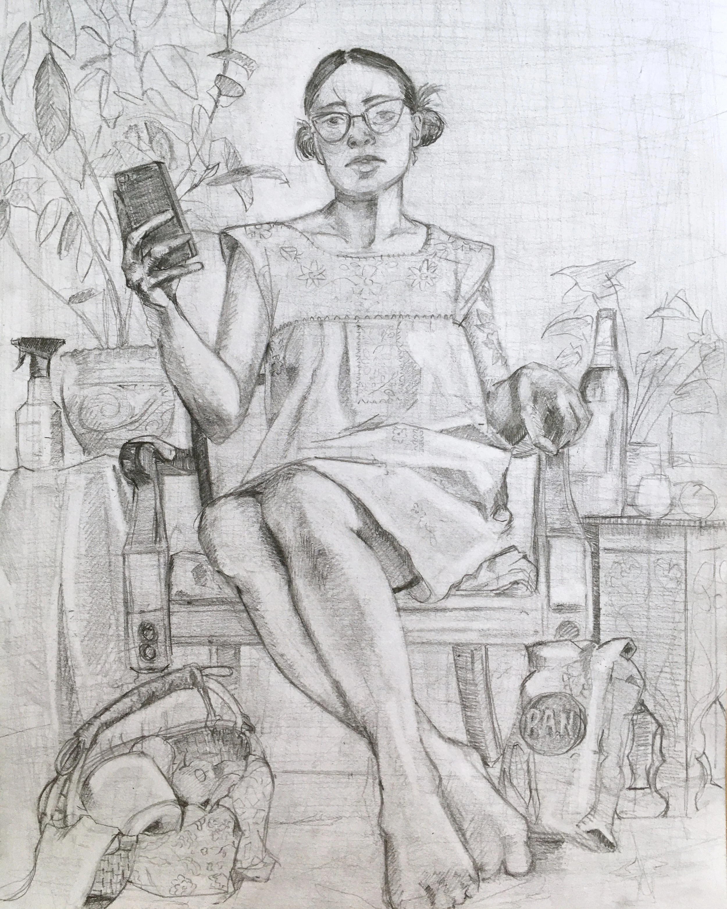 Self Portrait in Lockdown - 2020