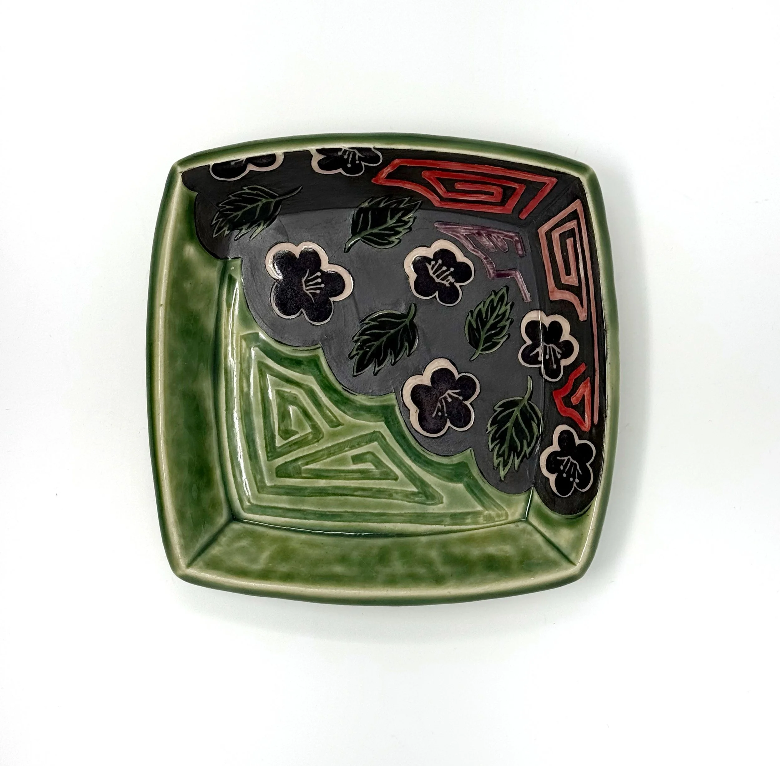 Green & Flowers Plate, 2026