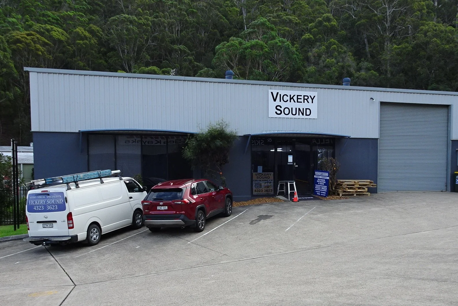 View from the car park