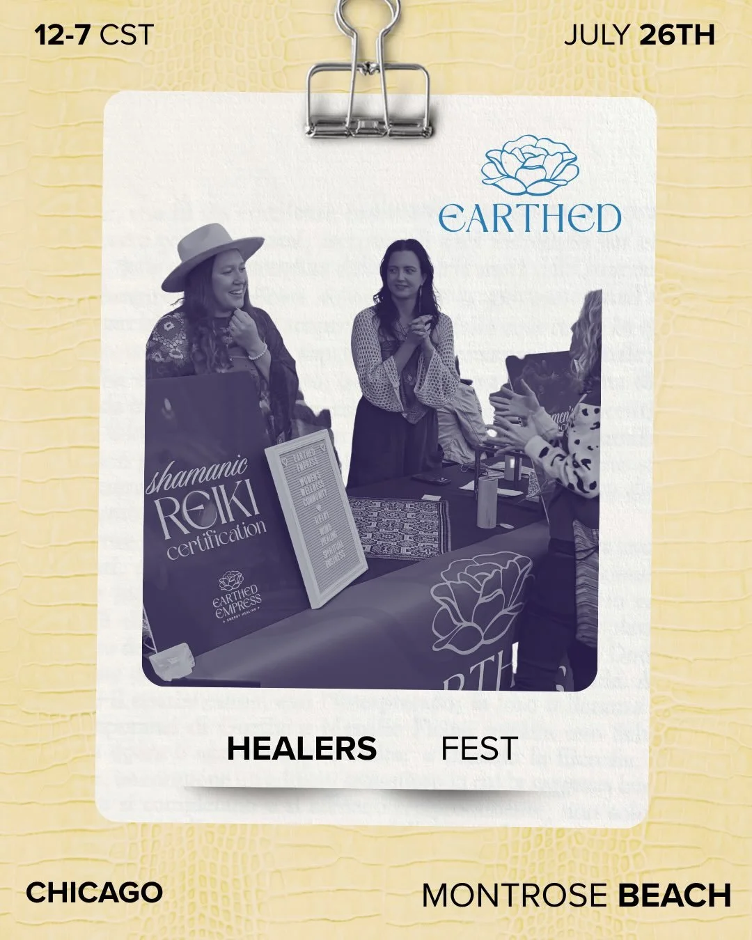 See you this ~SUNDAY~ at the Healers Fest! 

We will be sharing mini sessions of Shamanic Energy healings ✨

These sessions can support you to:
✦ Unlock your intuitive gifts
✦ Amplify your innate, organic intelligence
✦ Empower yourself from the insi
