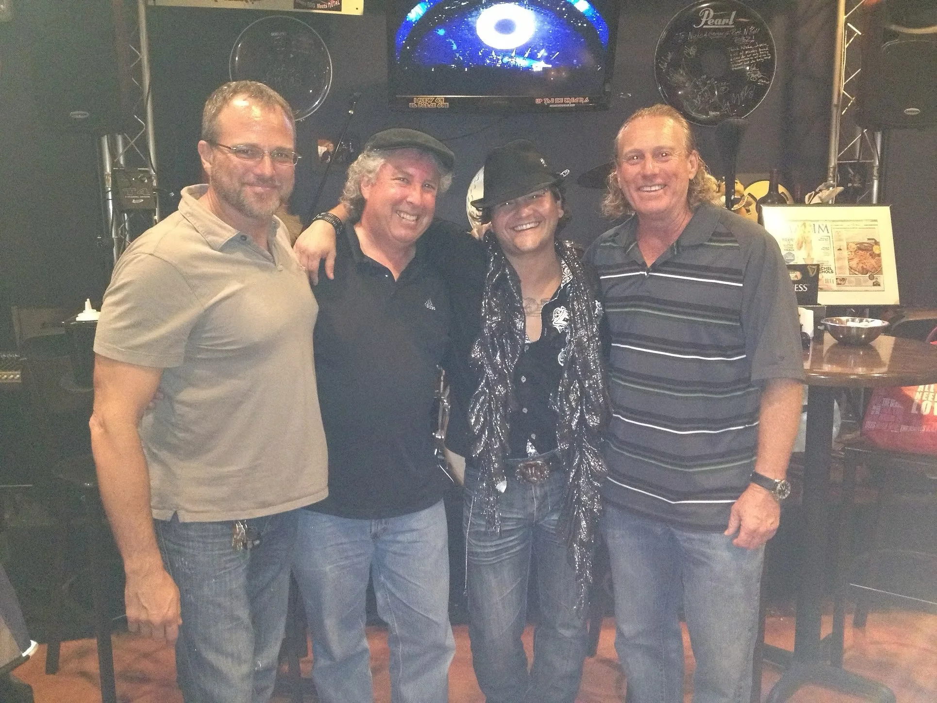 Paul Trust, Radical Rob, Vinny DeTomasso & Mitch Tanne @ Rock-n-Roll Ribs, FL